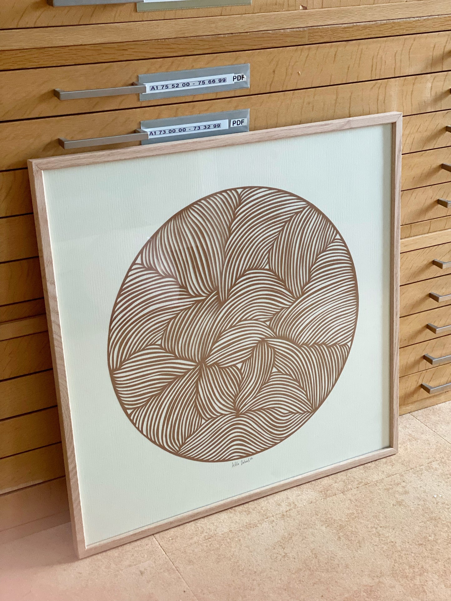 ‘Brown Moon’ 50x50