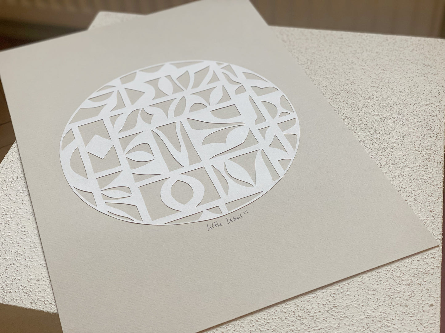 "White Shapes" A3