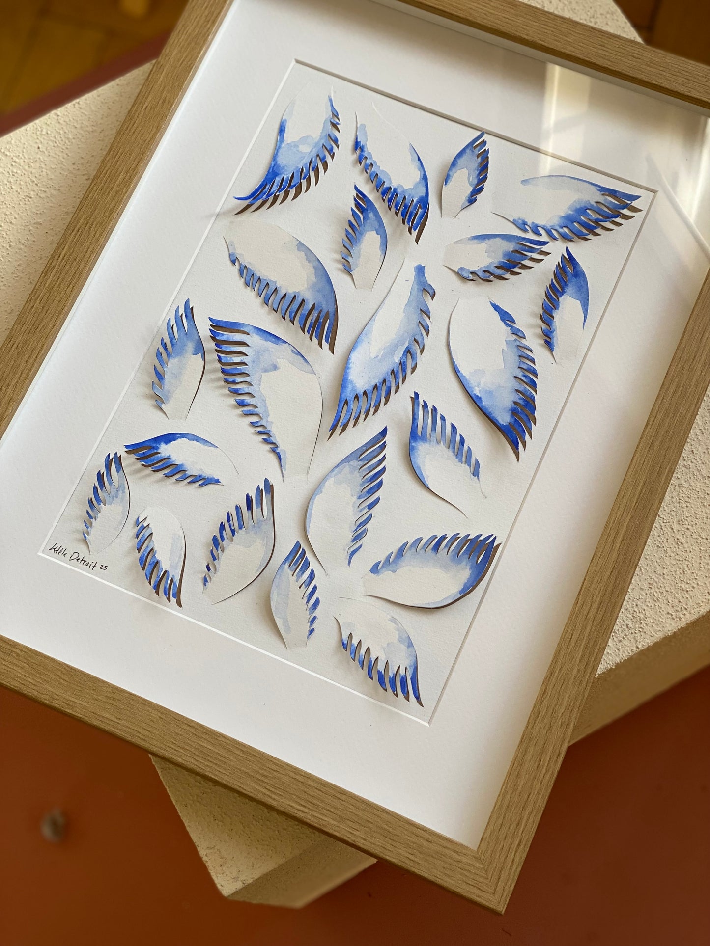 ‘Englevinger’ 30x40 - 3D inkl ramme