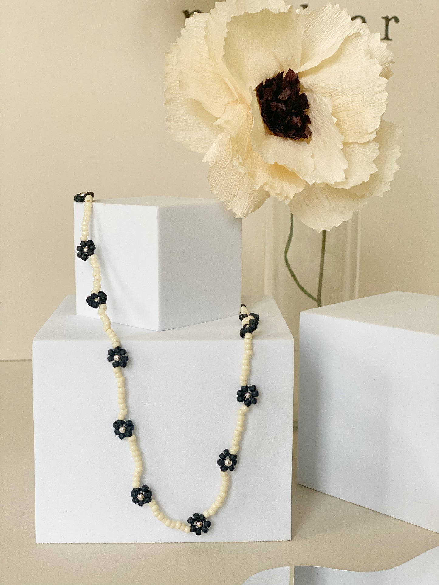'Ebony & Ivory' No. 01 necklace