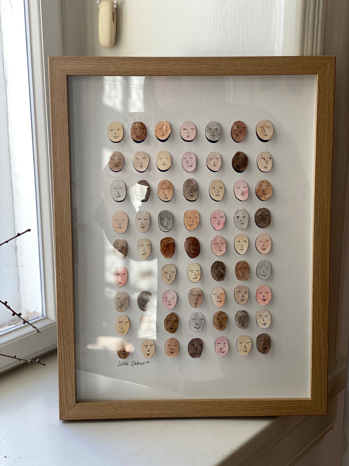 "We are all the same" 30x40 - 3D inkl. ramme