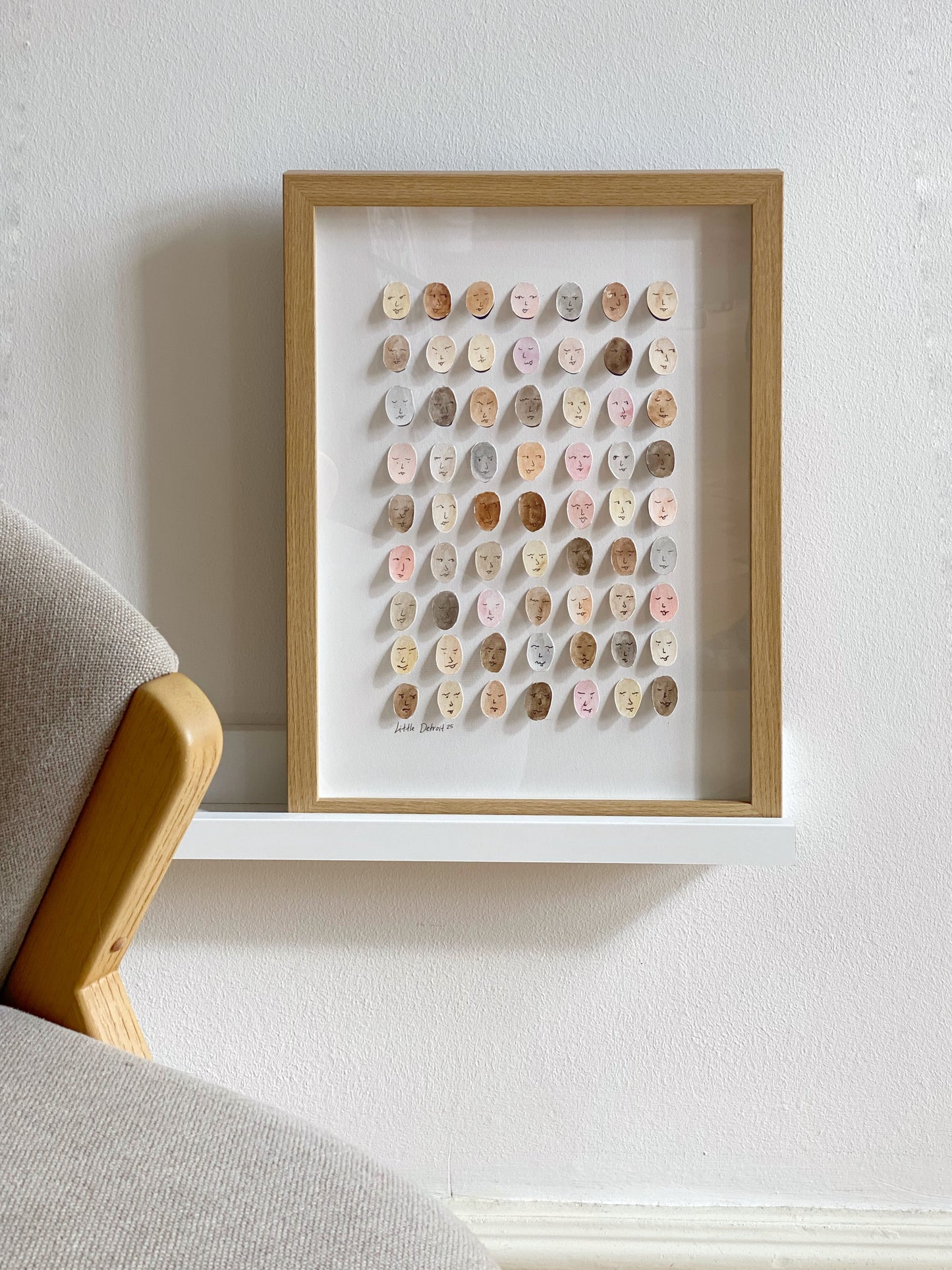 "We are all the same" 30x40 - 3D inkl. ramme
