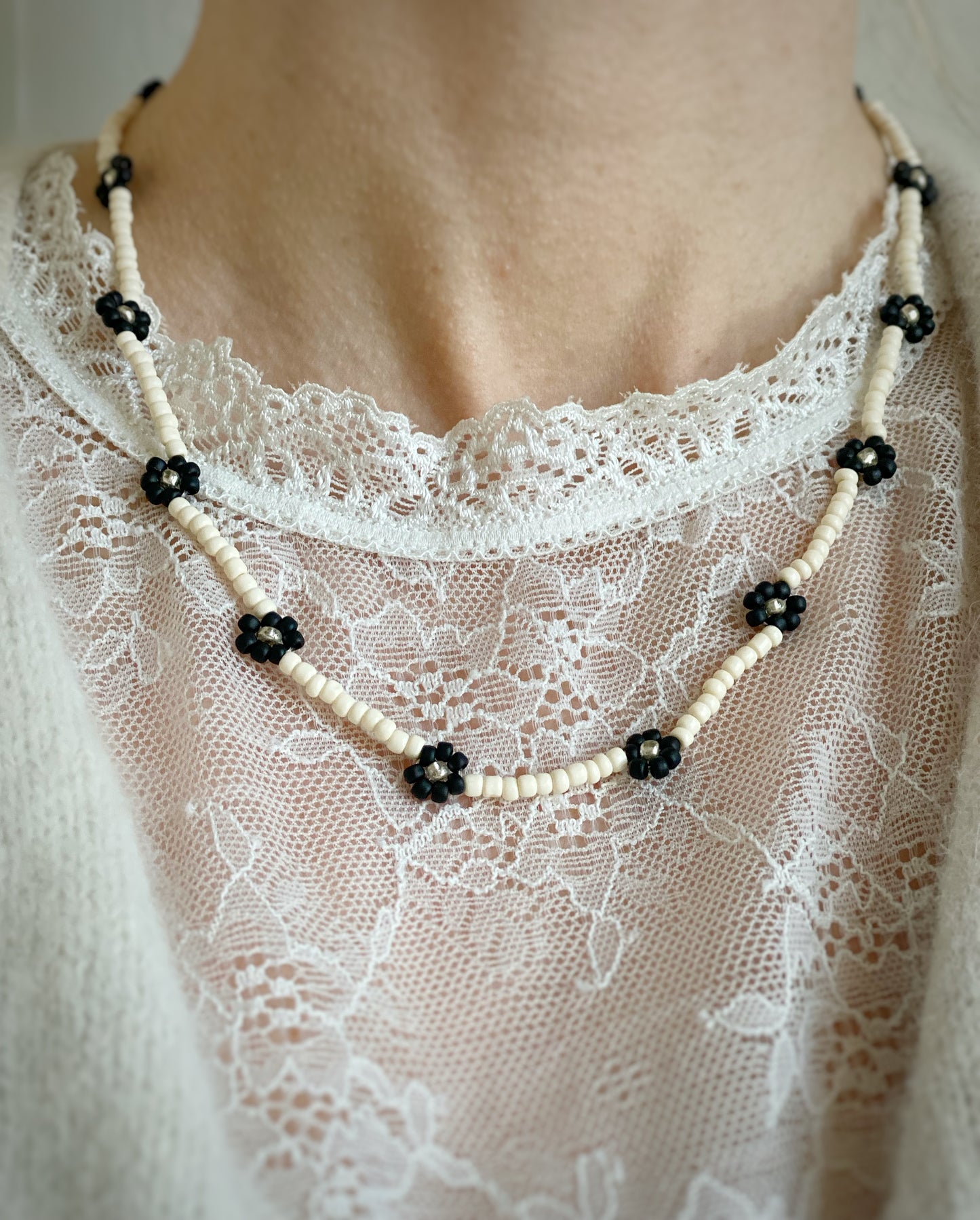 'Ebony & Ivory' No. 01 necklace
