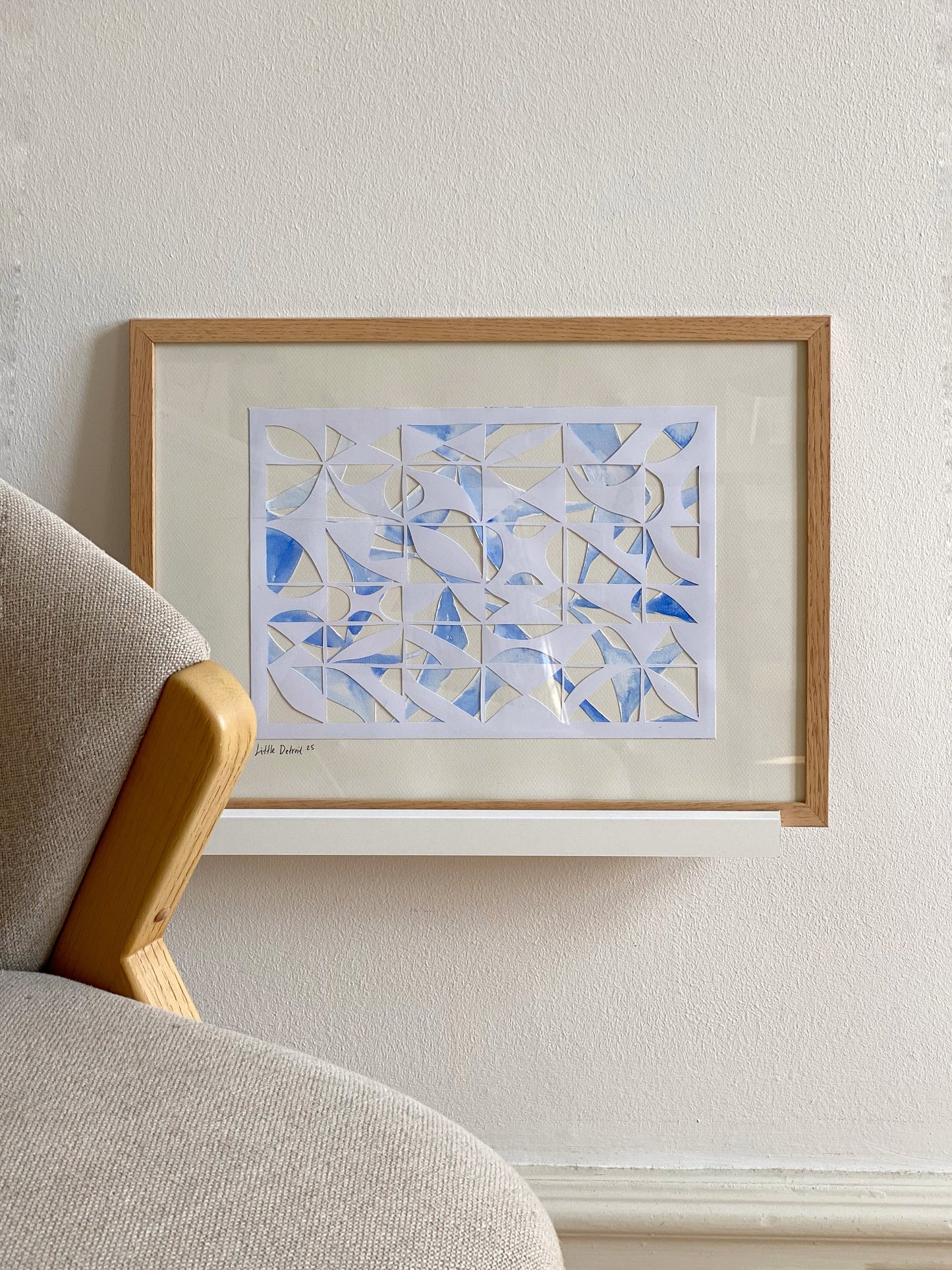 ‘Whispering Blue’ A3