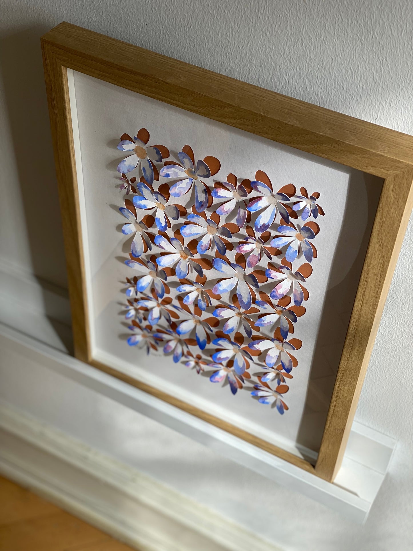 ‘Flowers’ 30x40 - 3D m/akvarel inkl. ramme