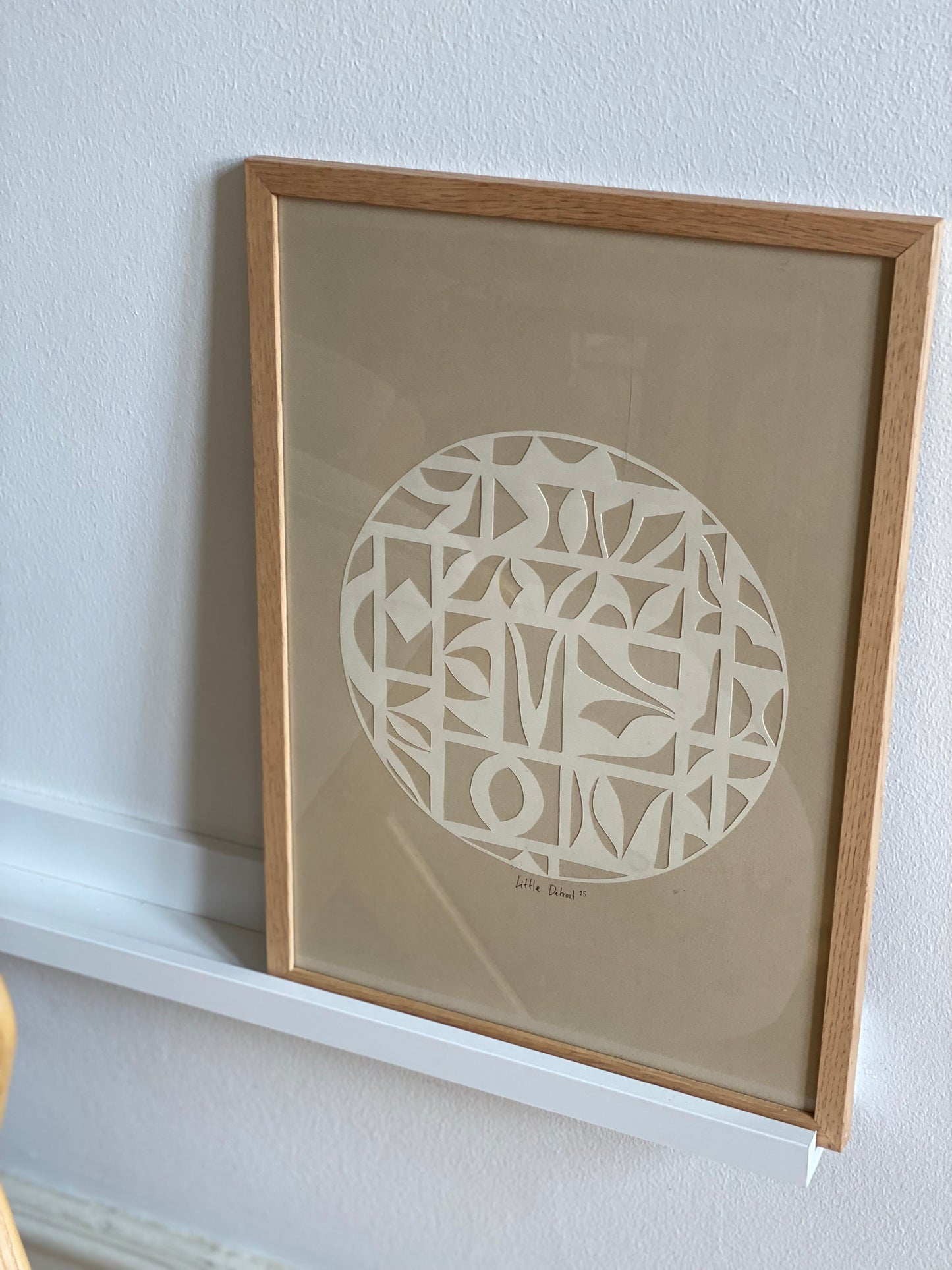 "White Shapes" A3