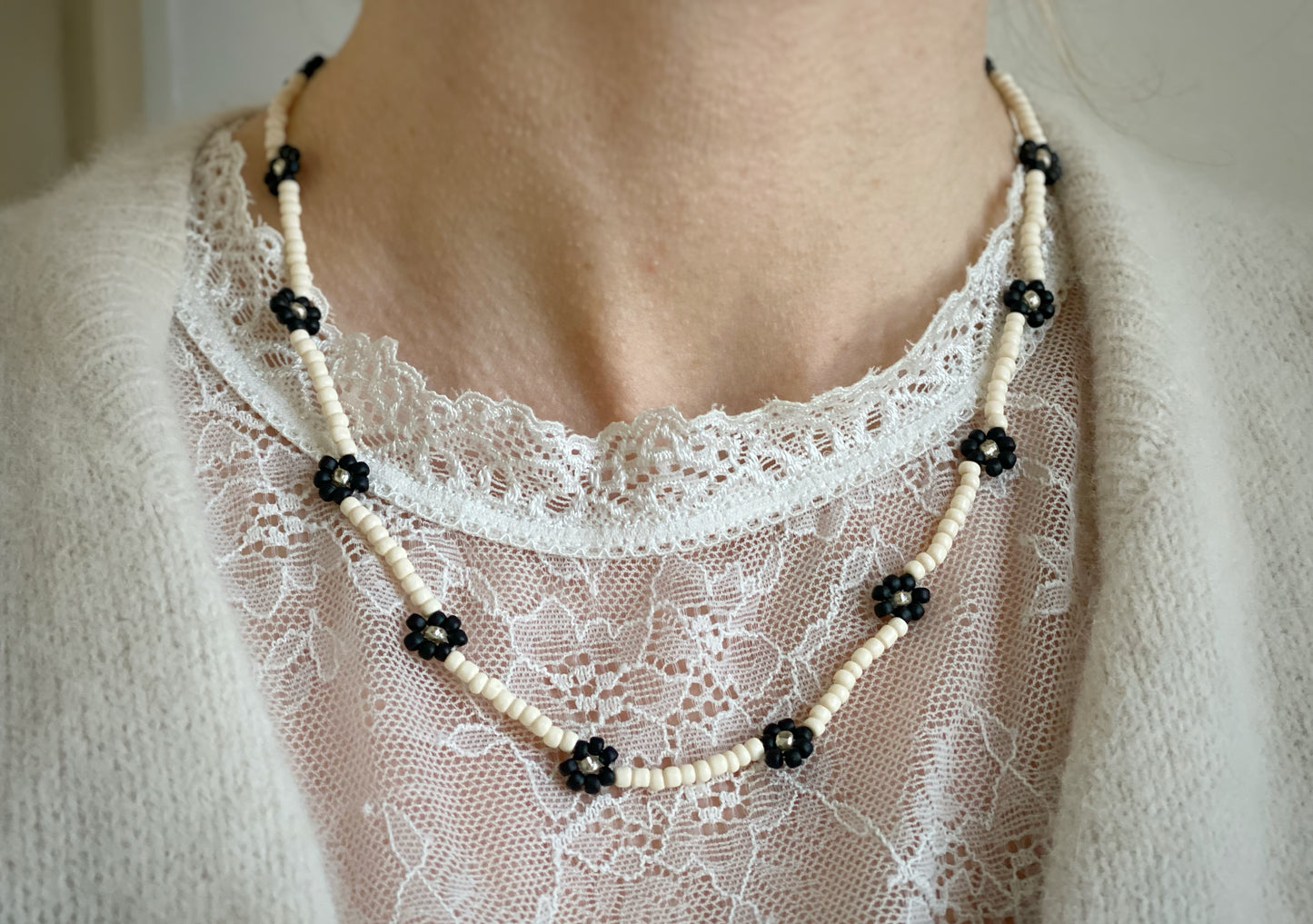 'Ebony & Ivory' No. 01 necklace