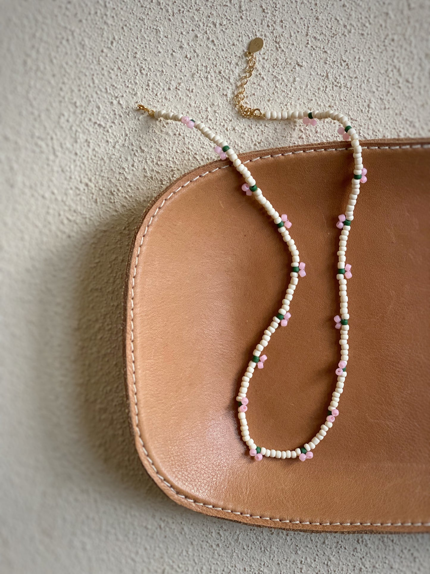 'Pink cherry' necklace
