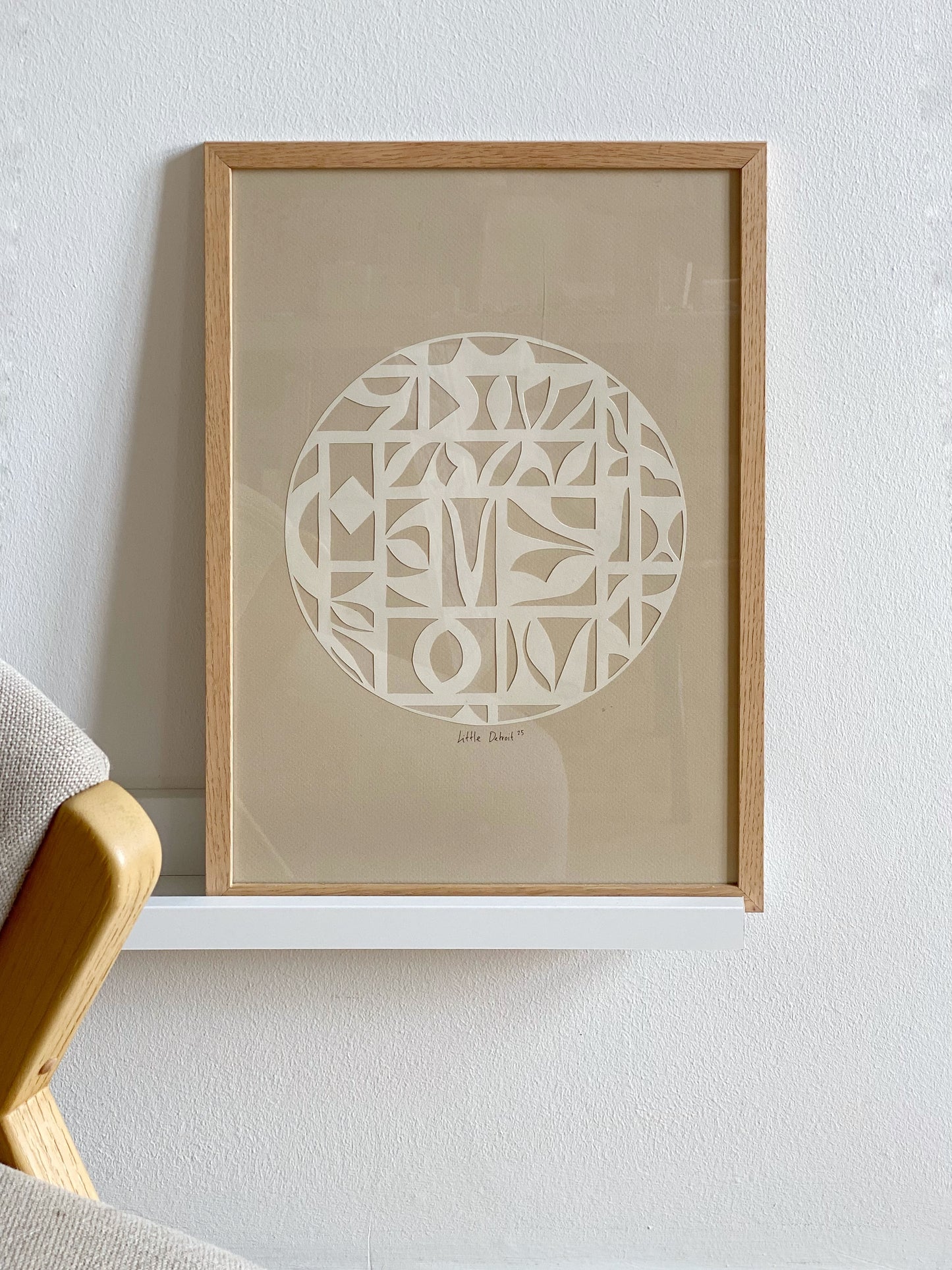 "White Shapes" A3