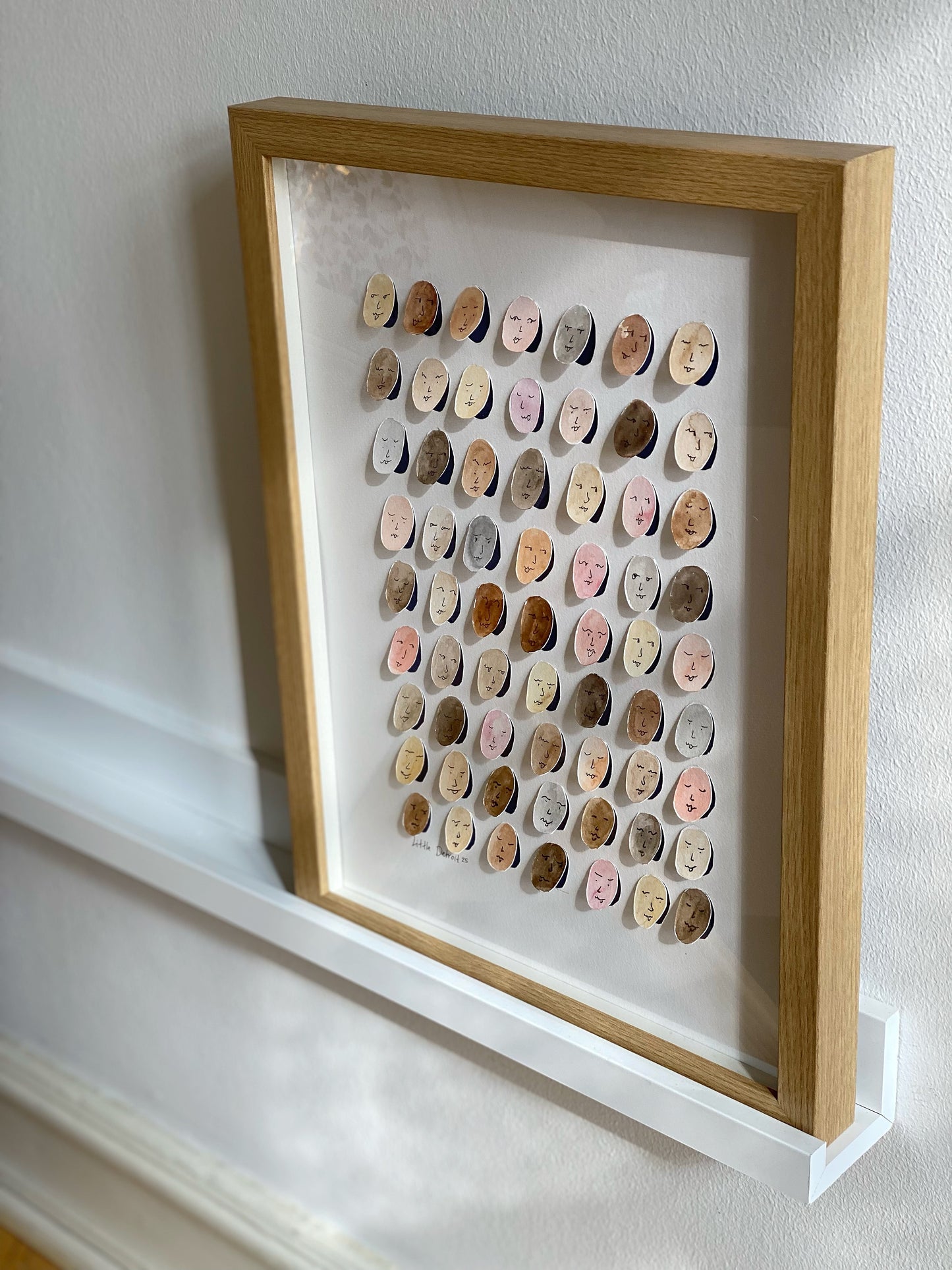 "We are all the same" 30x40 - 3D inkl. ramme