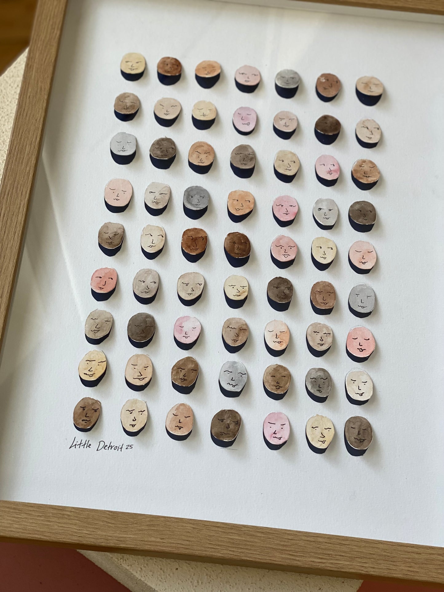 "We are all the same" 30x40 - 3D inkl. ramme
