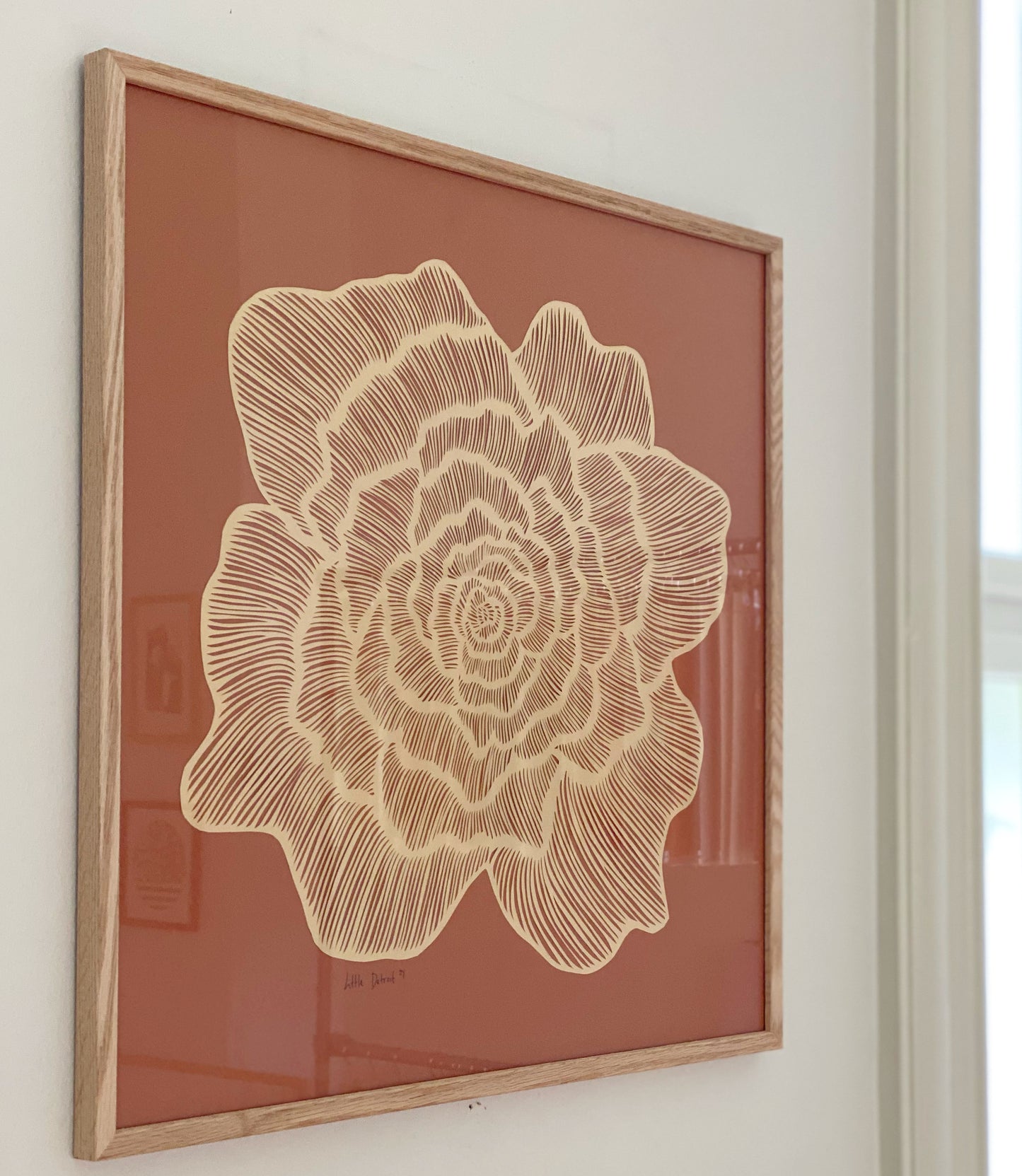 "Golden Bloom" 50x50