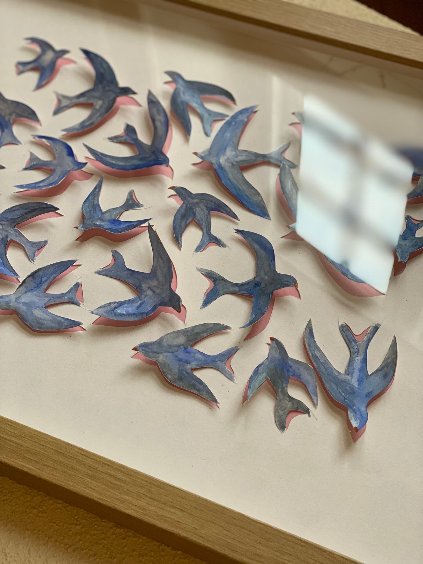 ‘Flying Birds’ 30x50 - 3D inkl ramme