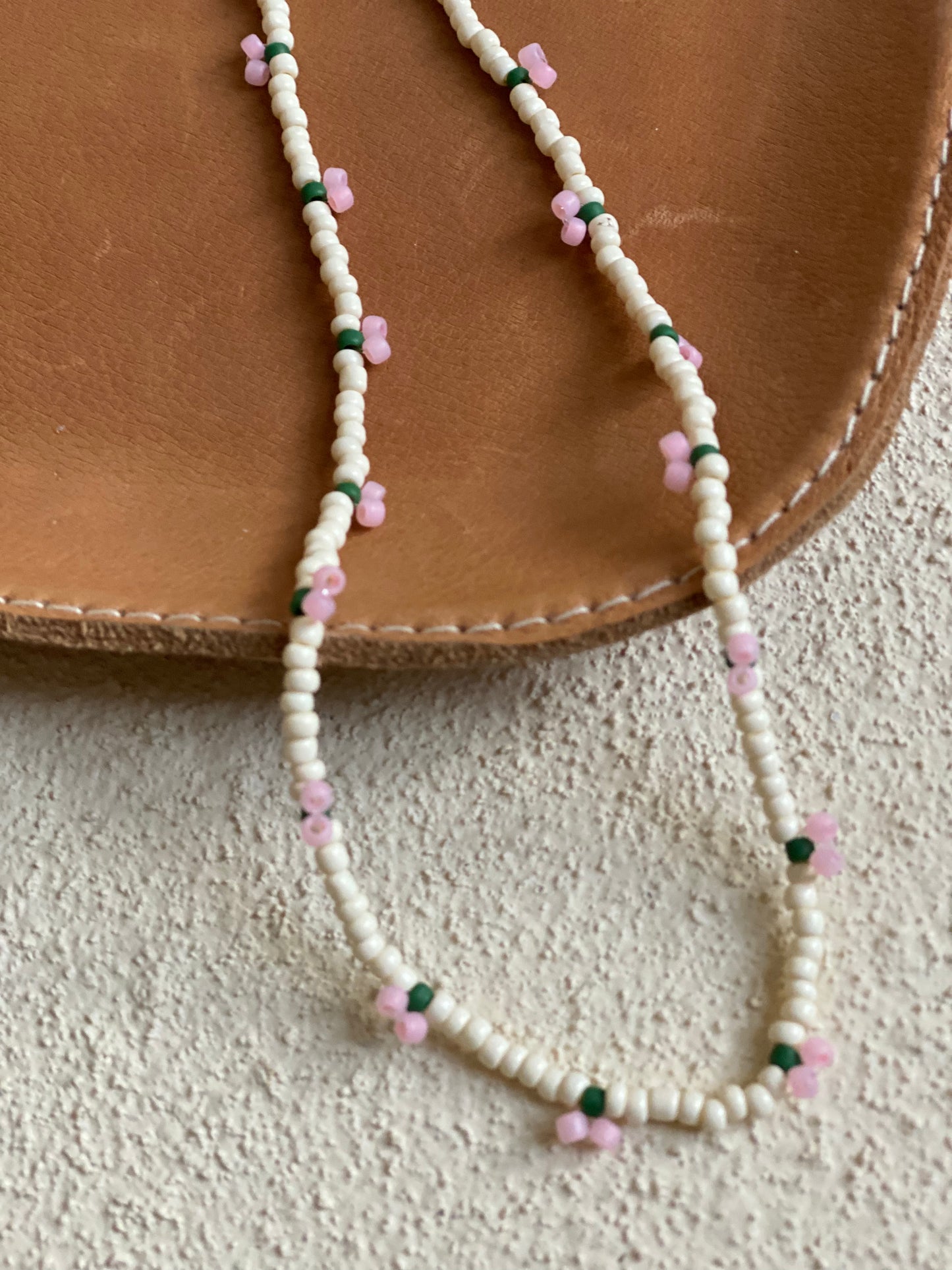'Pink cherry' necklace