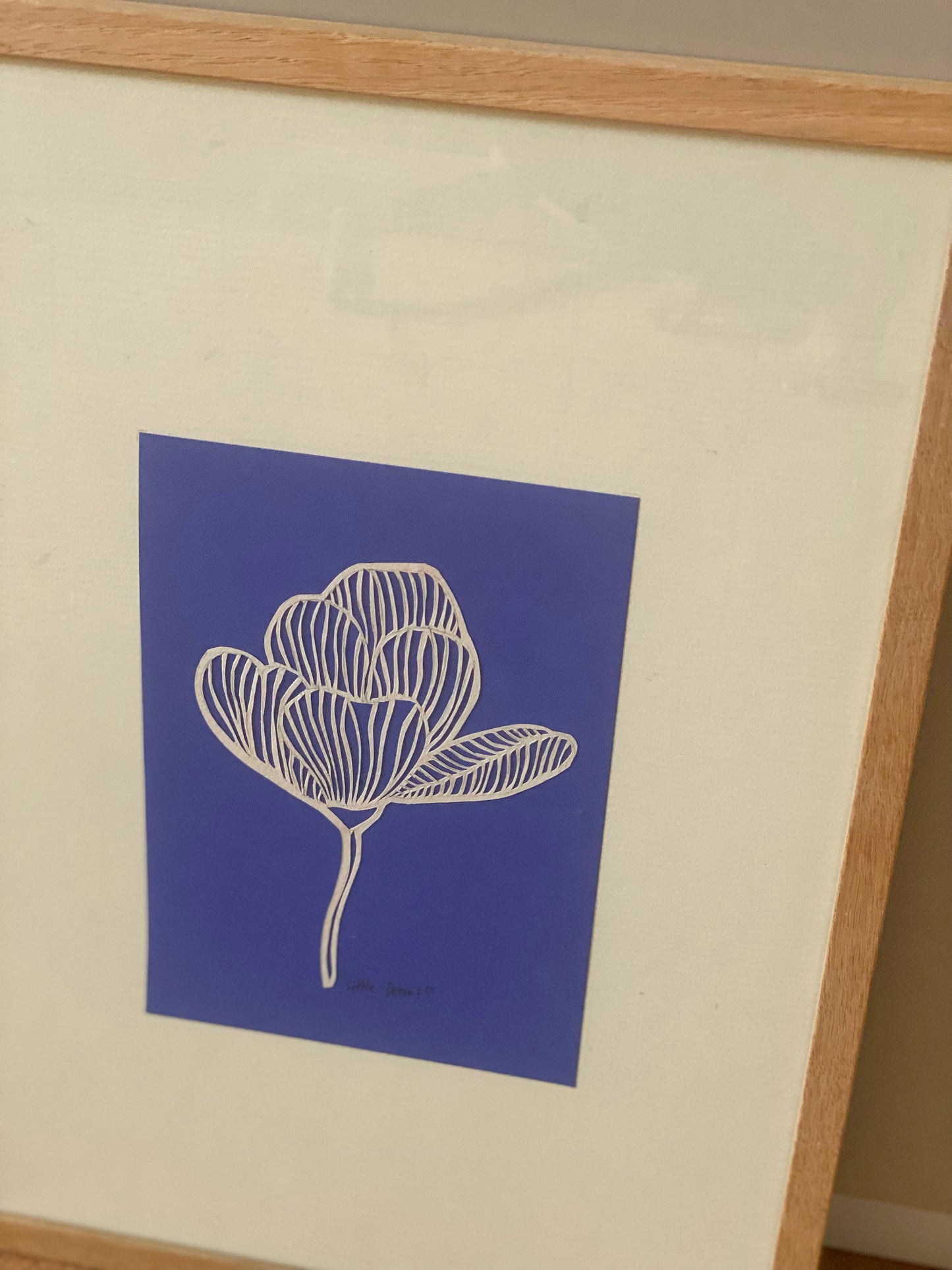 'Blue Bloom' A3