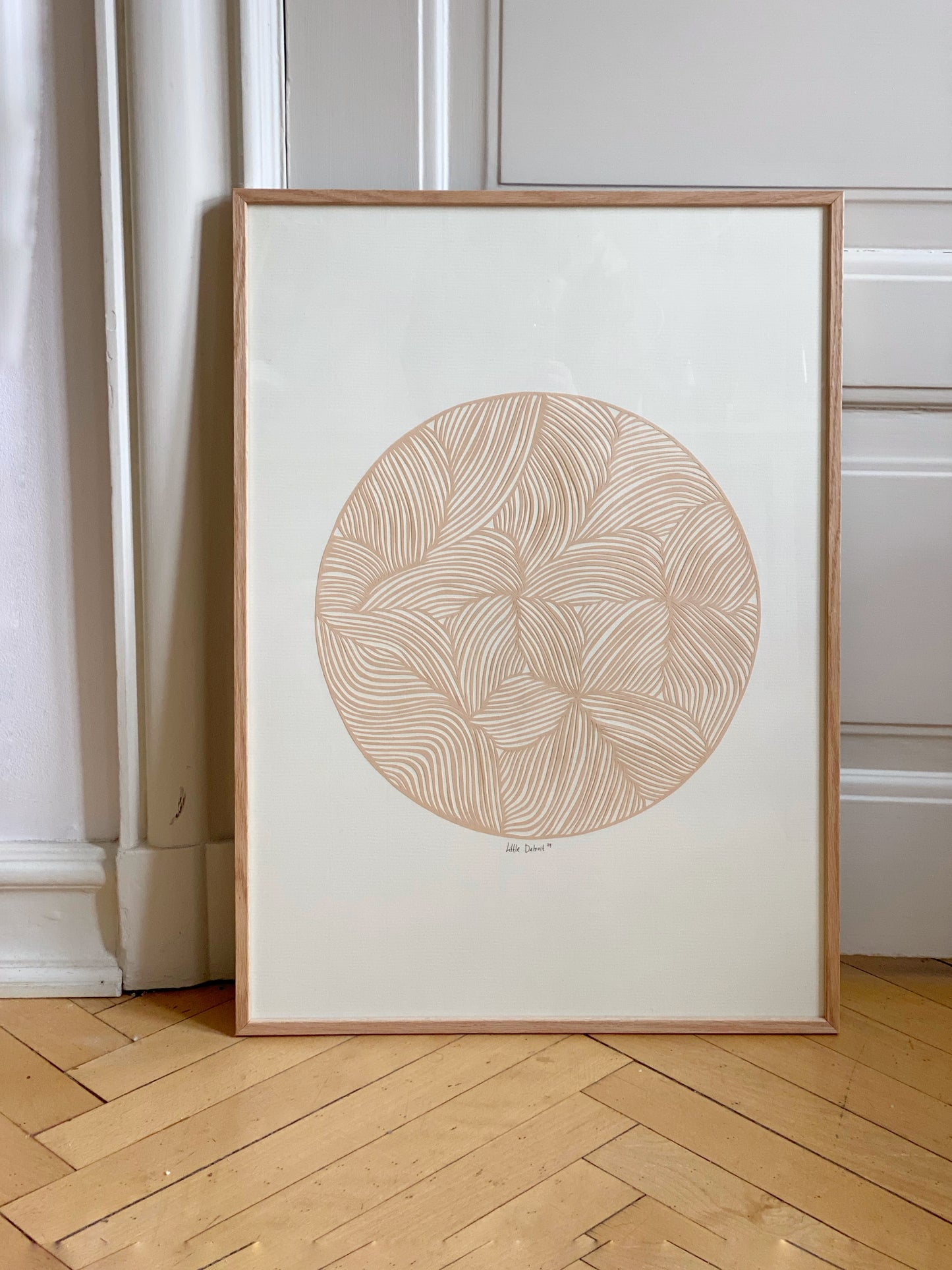 "Beige Moon" 50x70