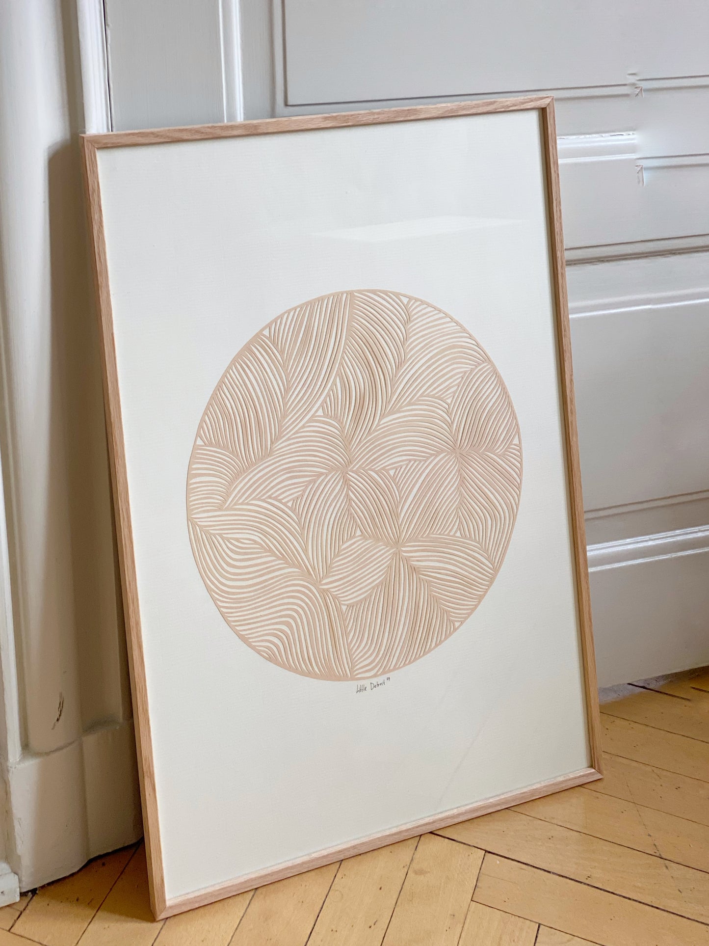 "Beige Moon" 50x70