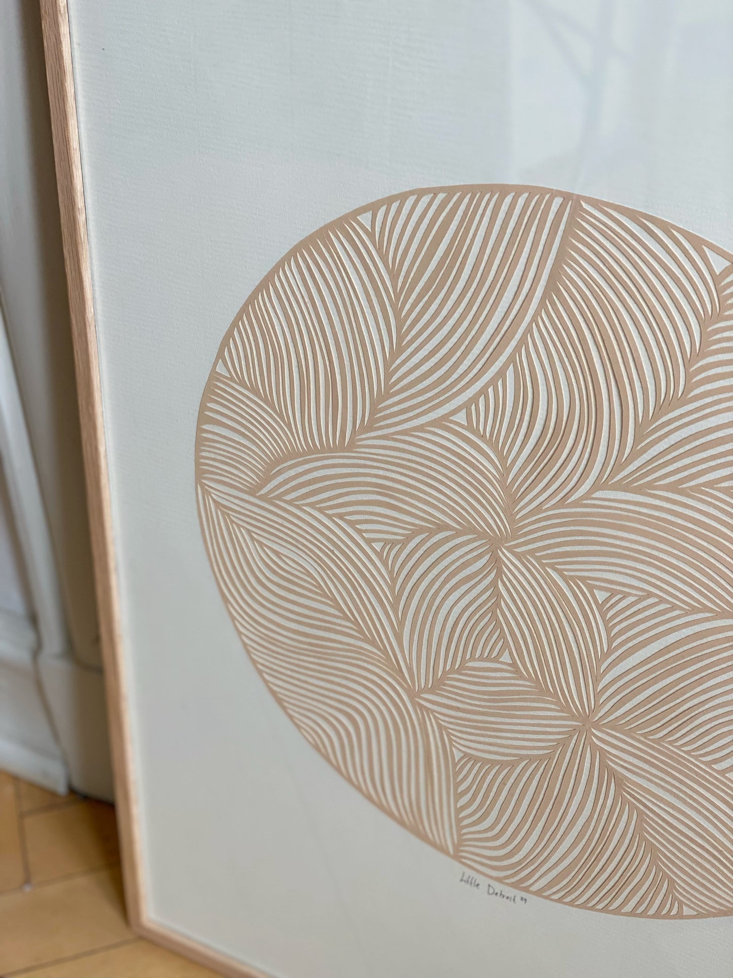 "Beige Moon" 50x70