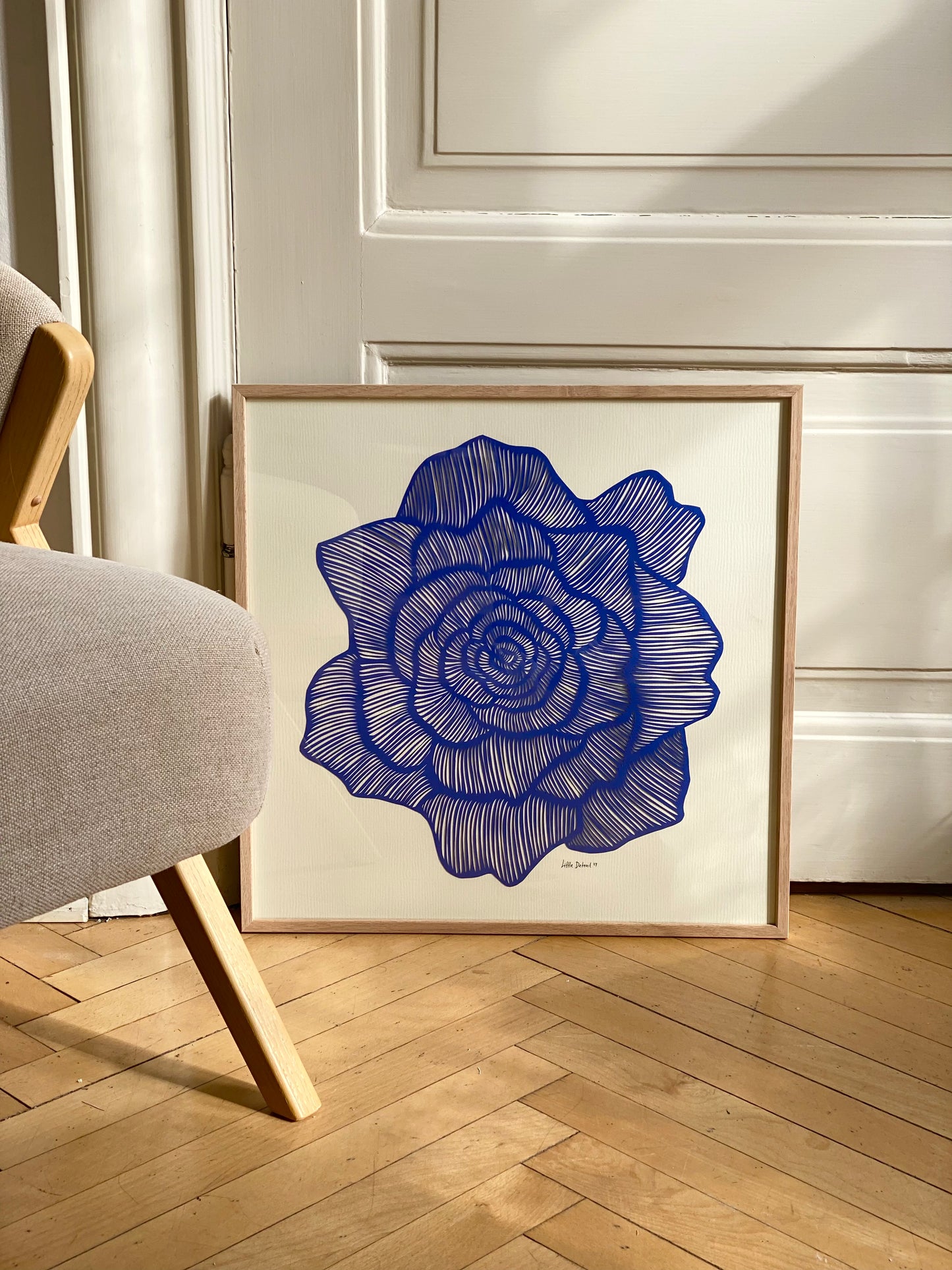 "Blue Bloom" 50x50