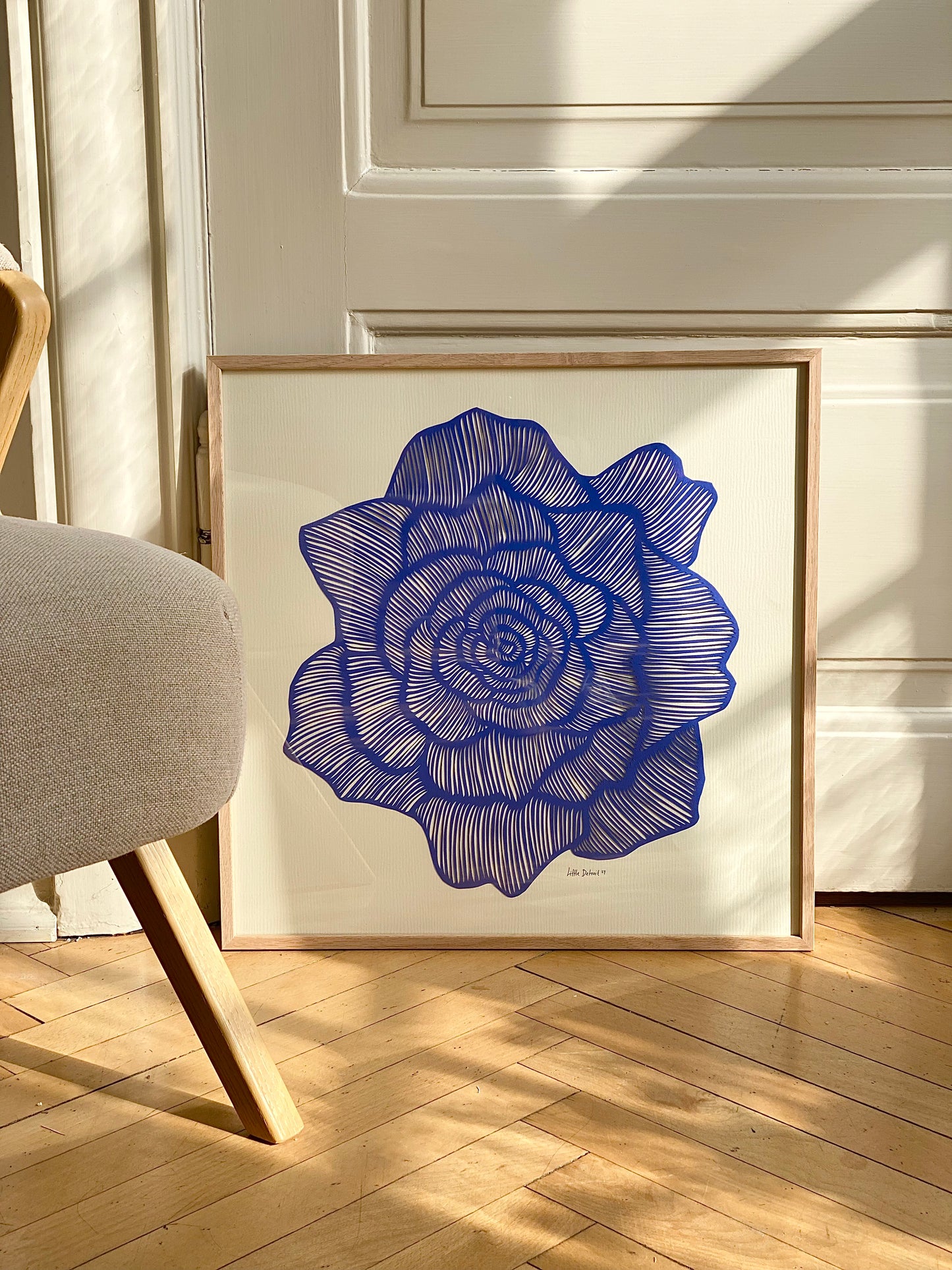 "Blue Bloom" 50x50