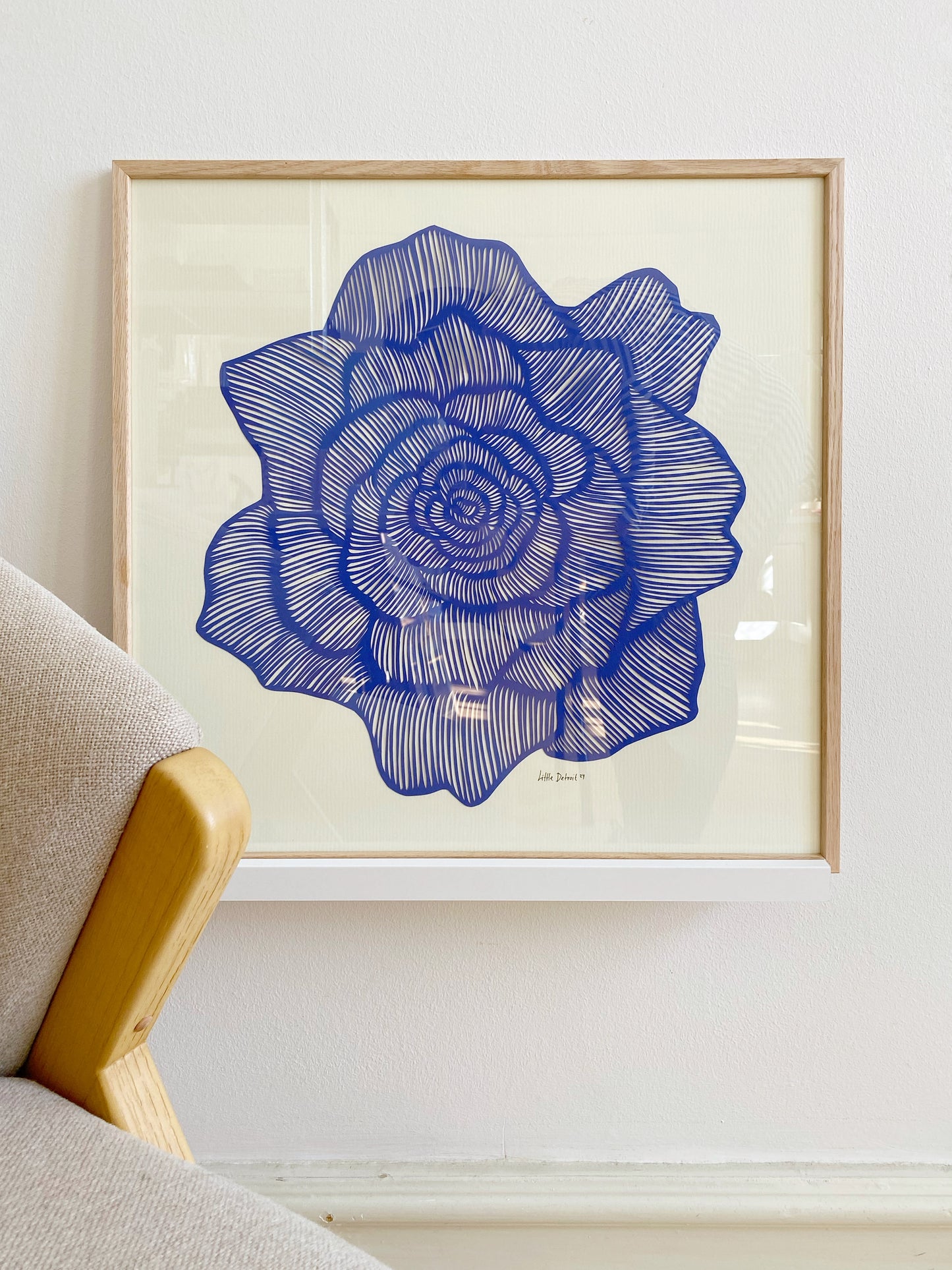 "Blue Bloom" 50x50