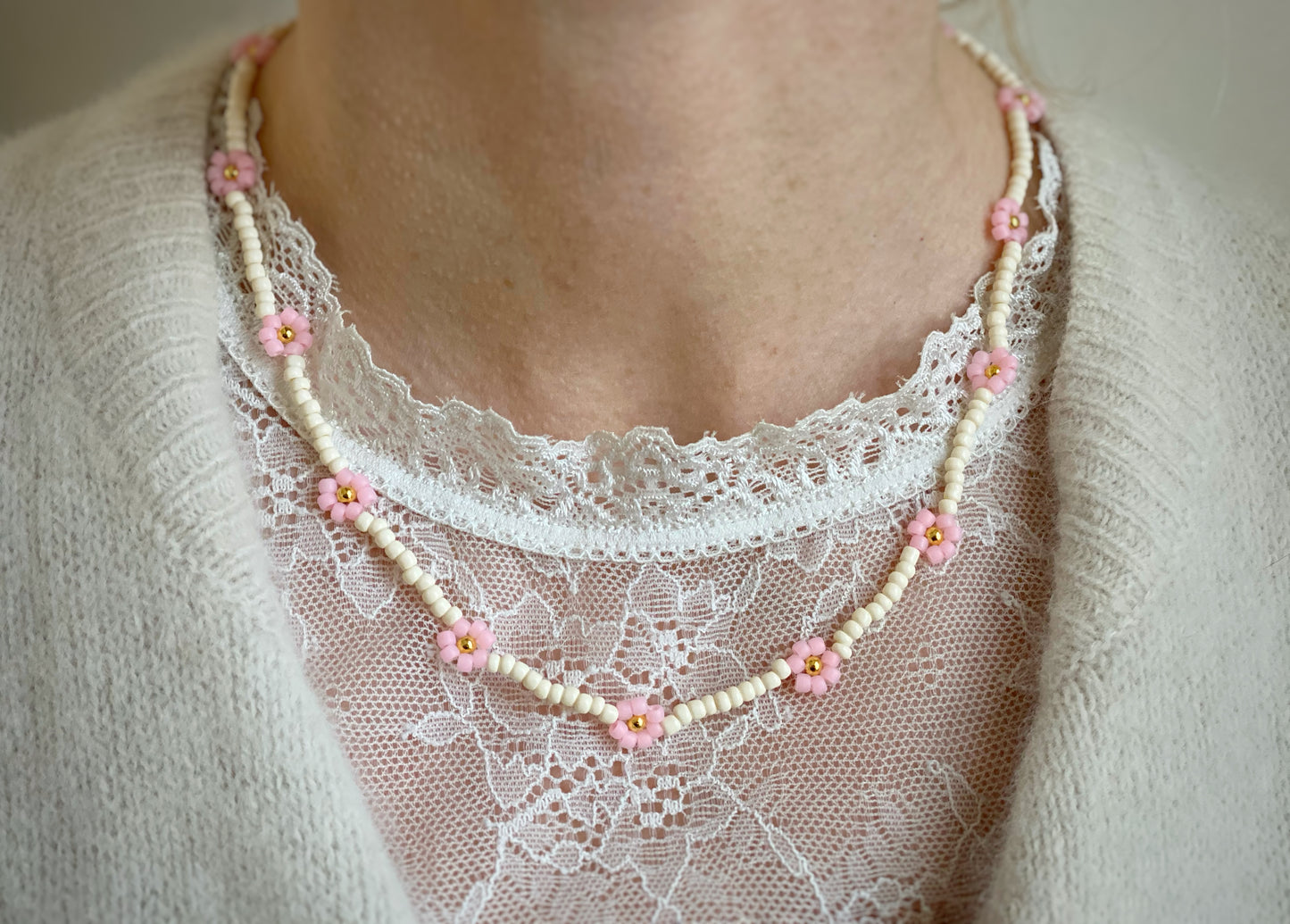 'Autumn anemone' necklace