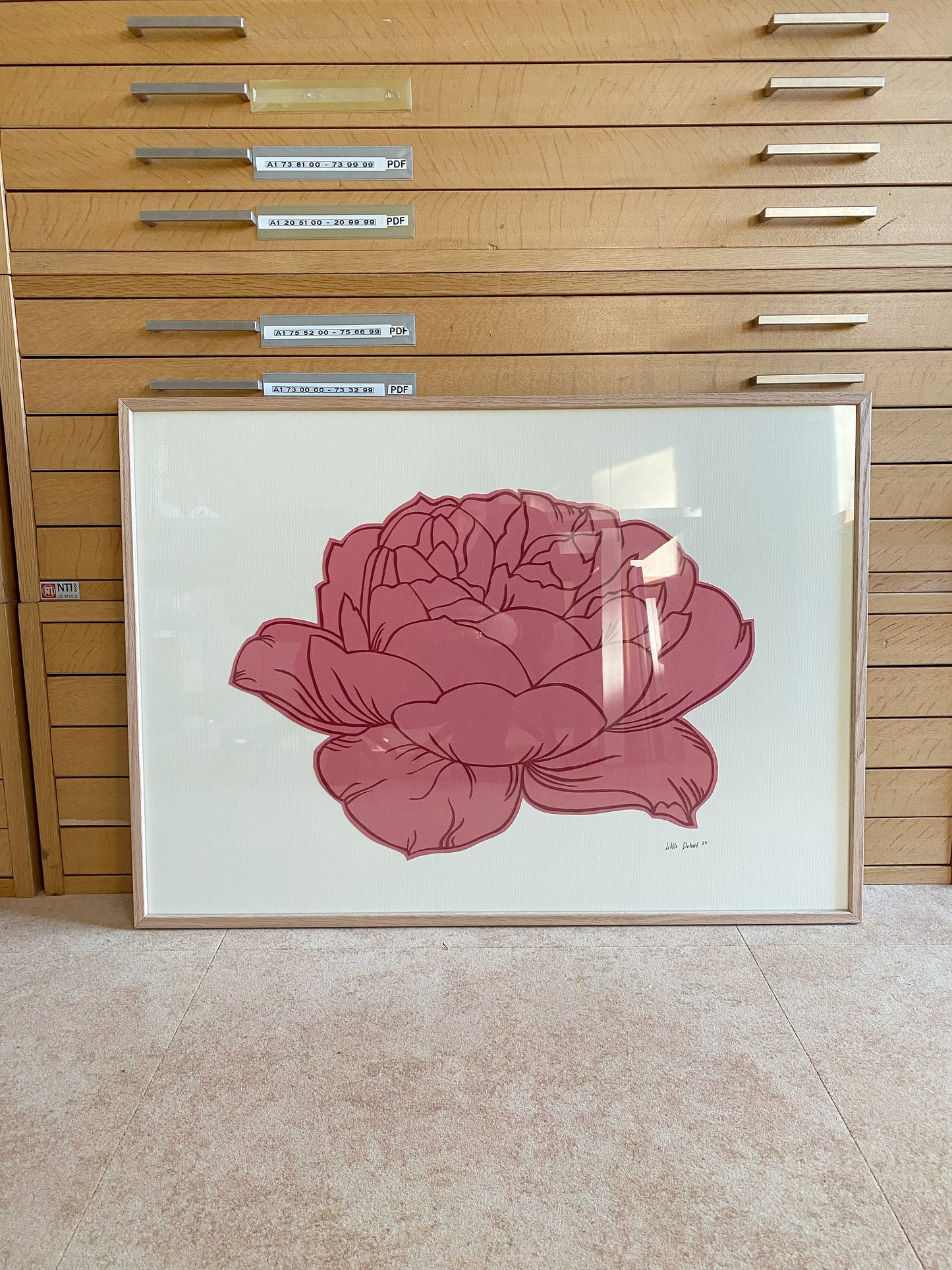 ‘Peony in bloom’ 50x70
