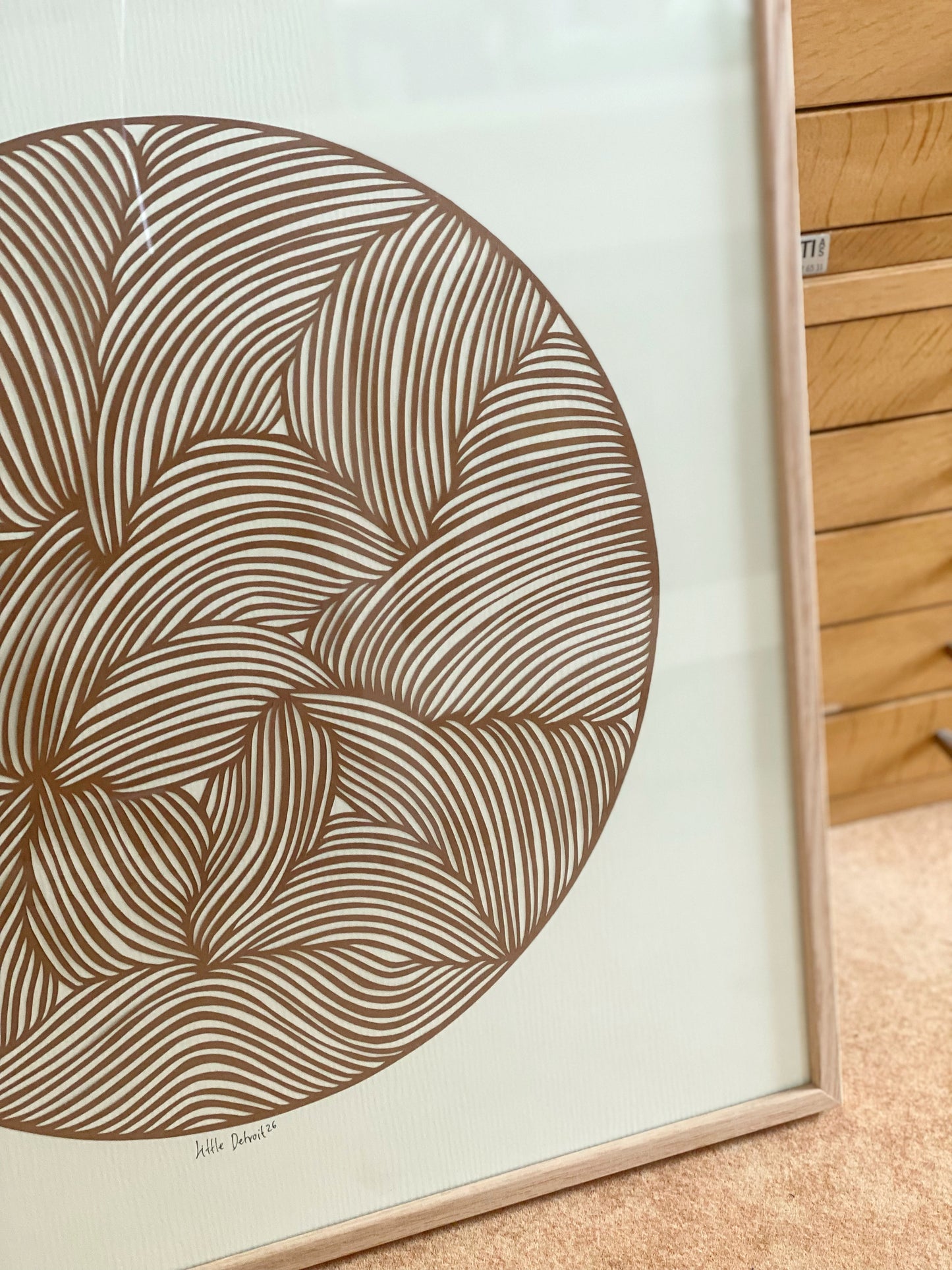 ‘Brown Moon’ 50x50