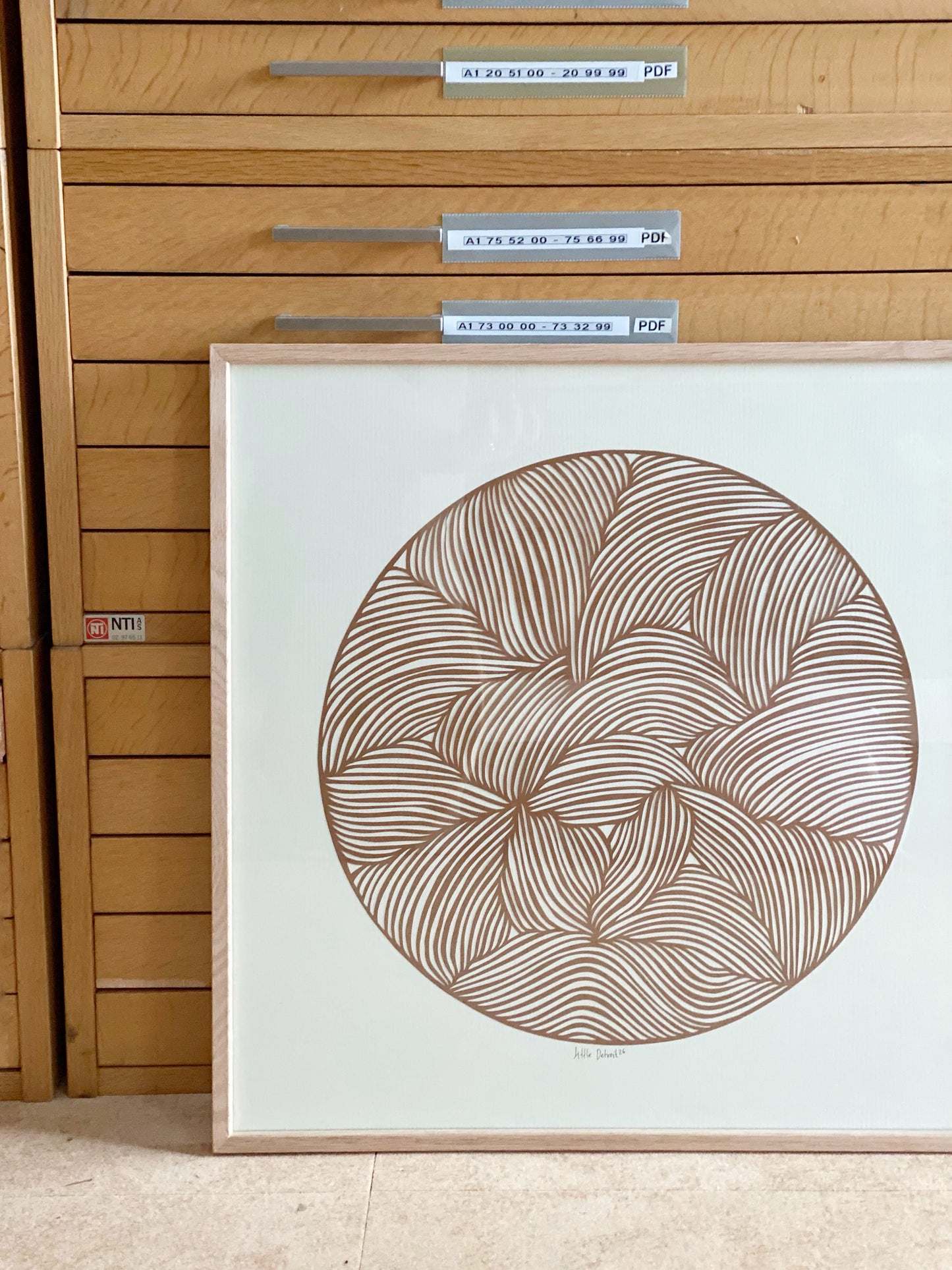 ‘Brown Moon’ 50x50