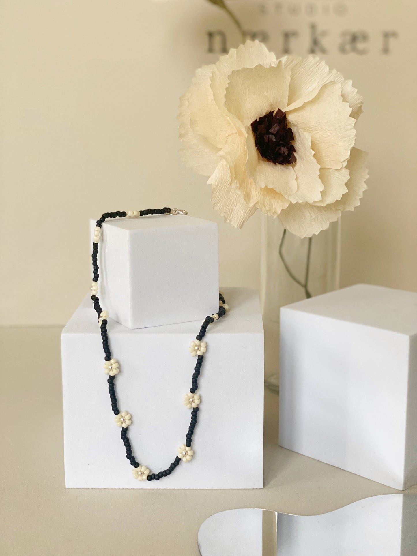 'Ebony &amp; Ivory' no. 02 necklace