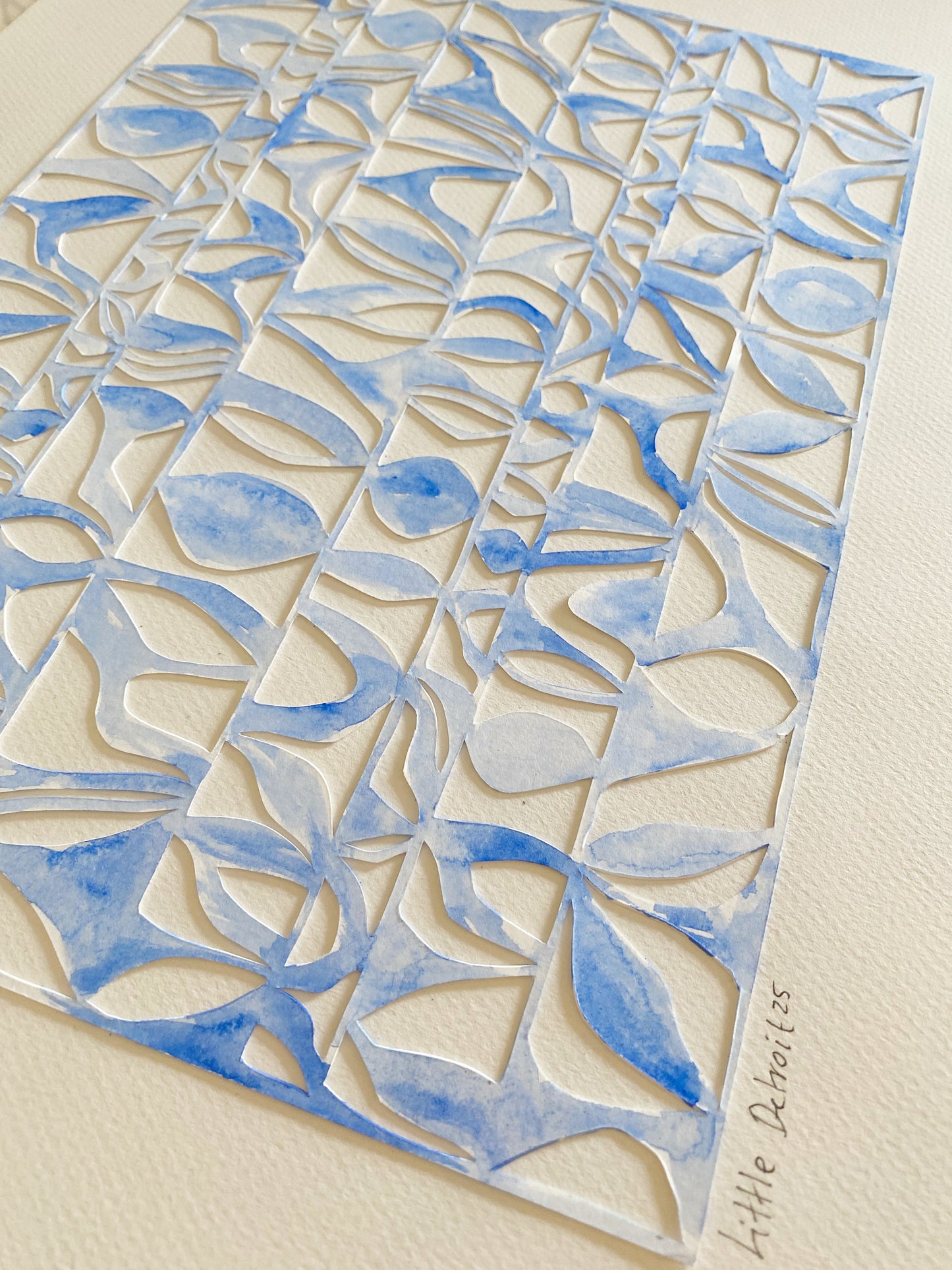 ‘Whispering Blue’ A3