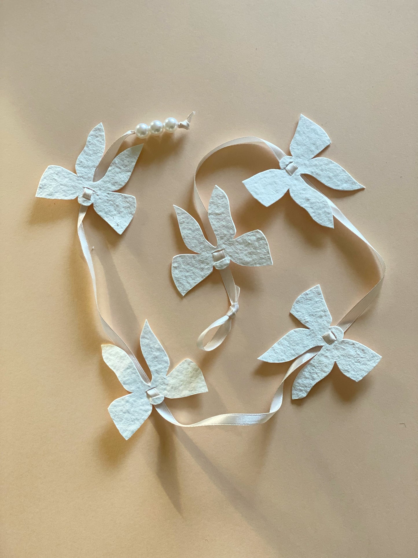 Sløjferanke hvid/svag rosa