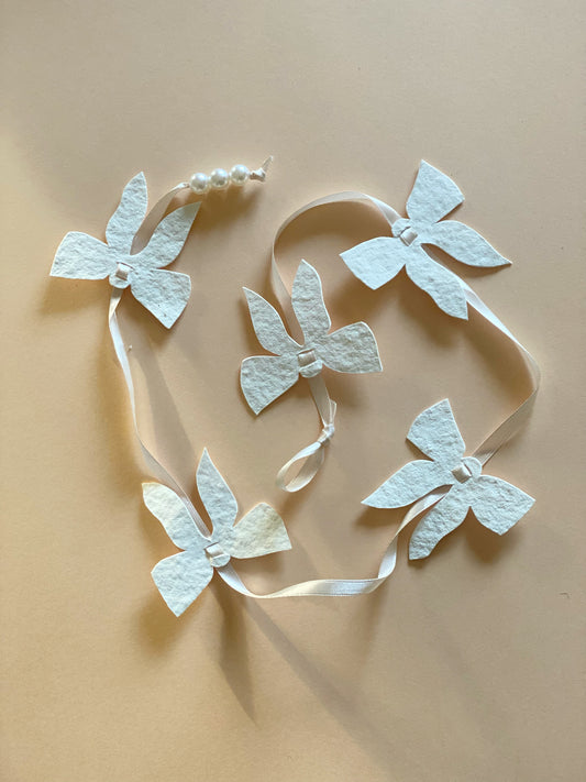 Sløjferanke hvid/svag rosa