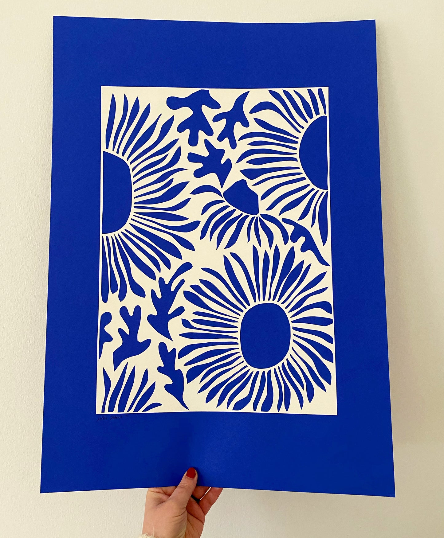 A2 papercut 'sunflower'