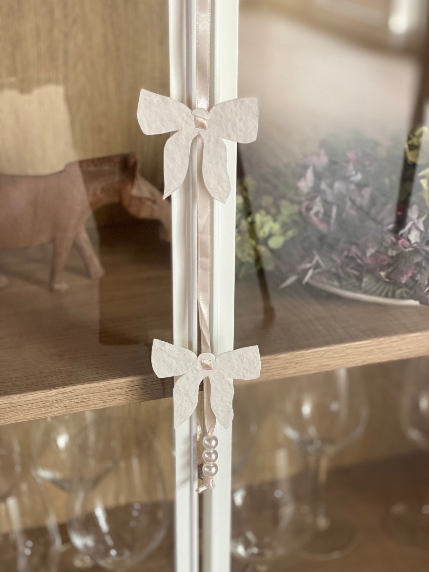 Sløjferanke hvid/svag rosa