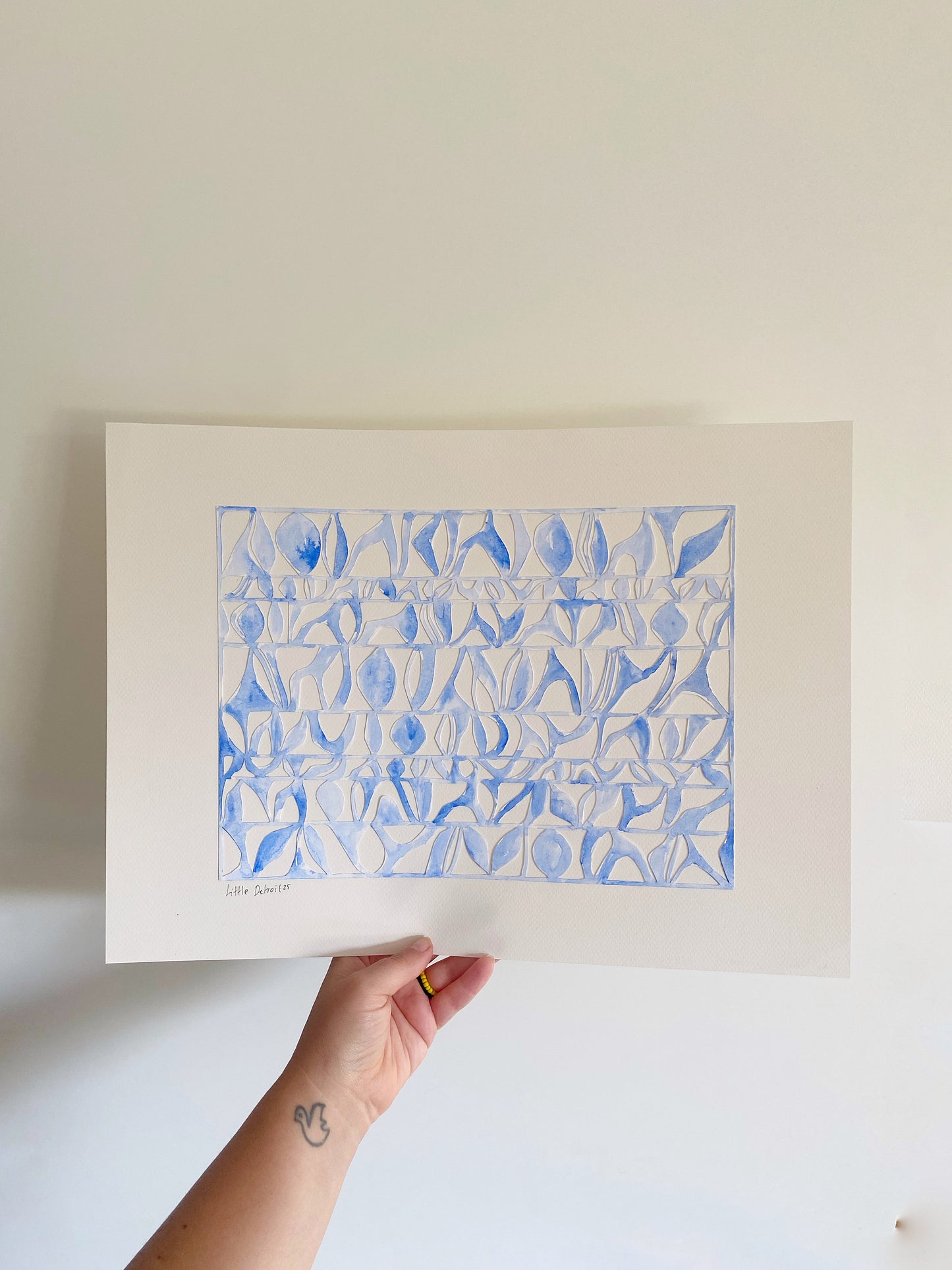 ‘Whispering Blue’ A3