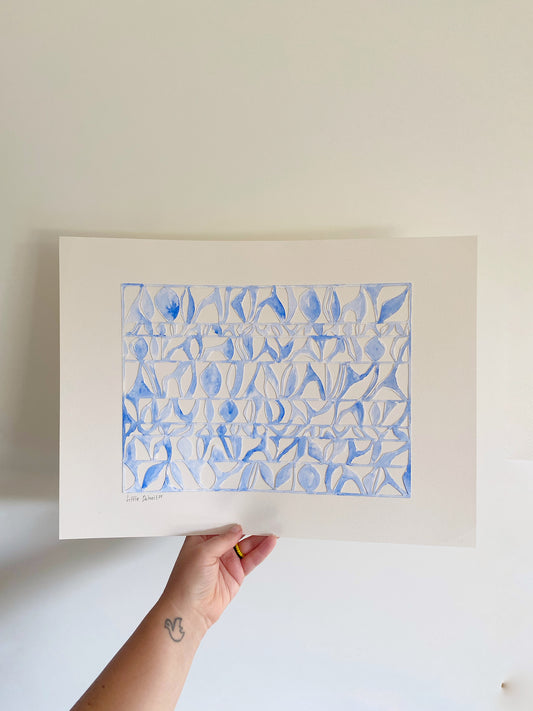 ‘Whispering Blue’ A3