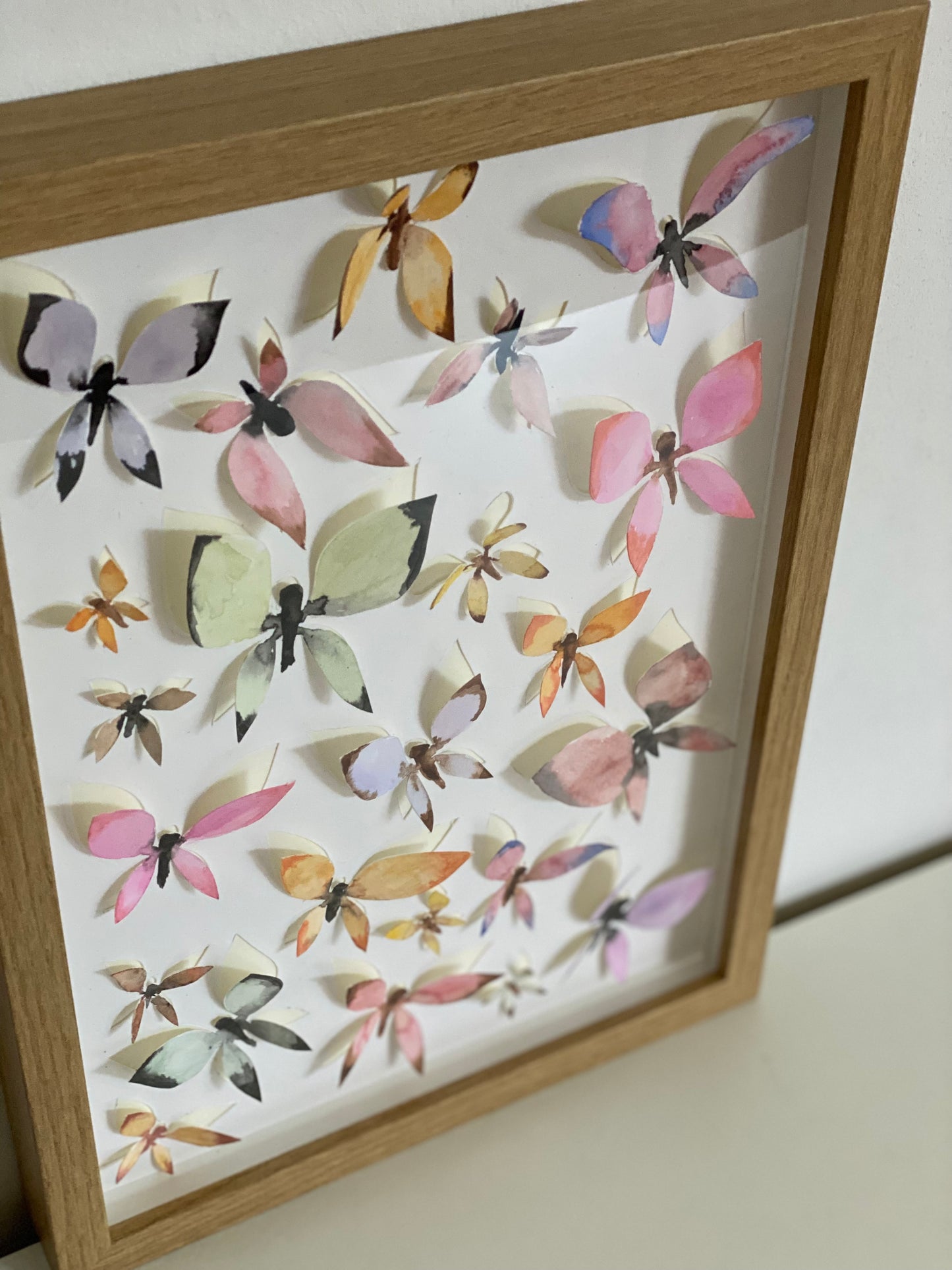 ‘Butterflies’ A4 - 3D inkl ramme