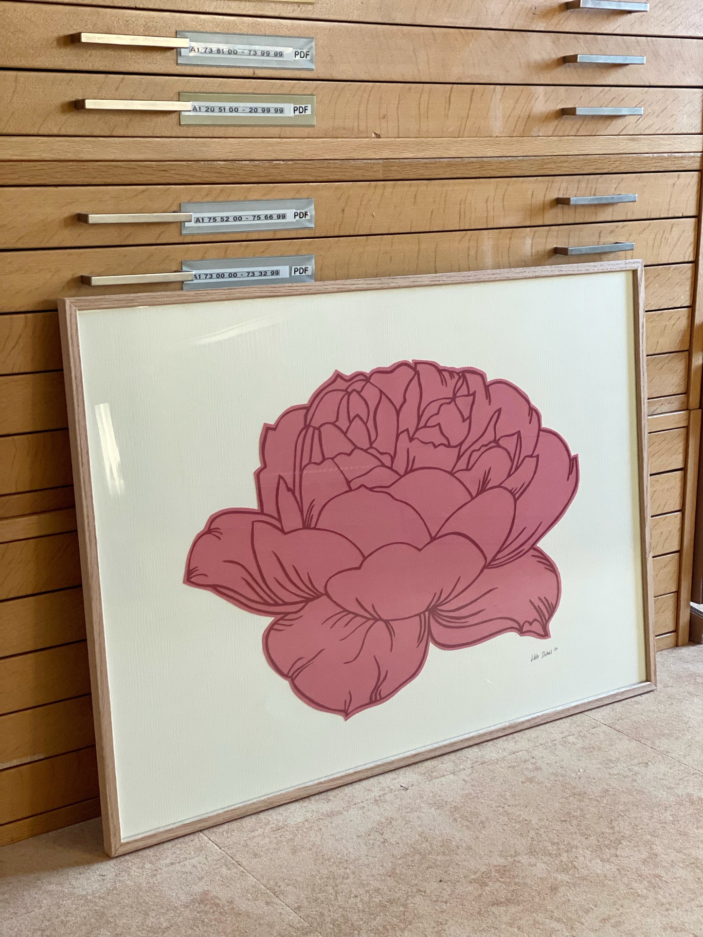 ‘Peony in bloom’ 50x70