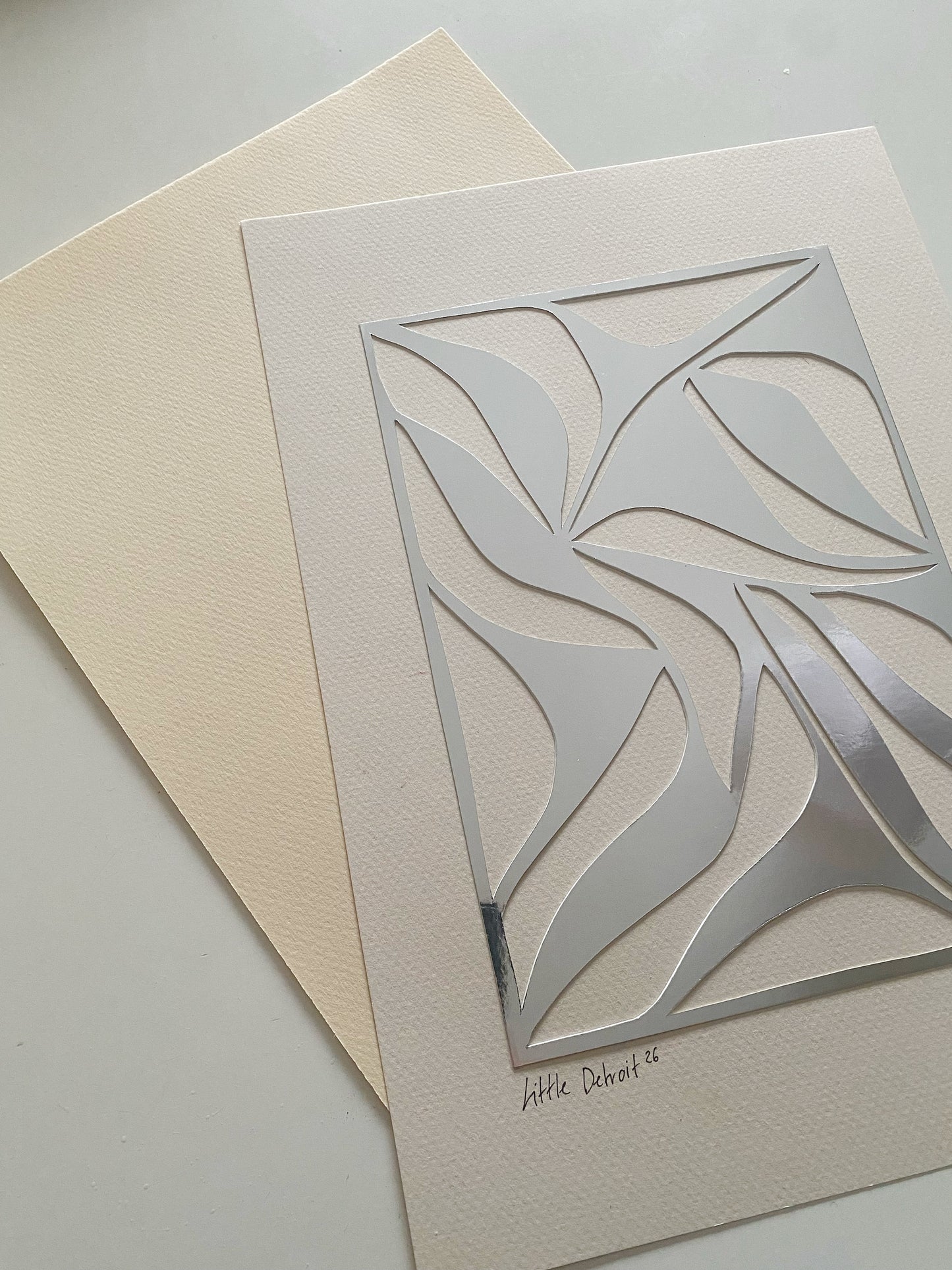 ‘Silver simplicity’ A4