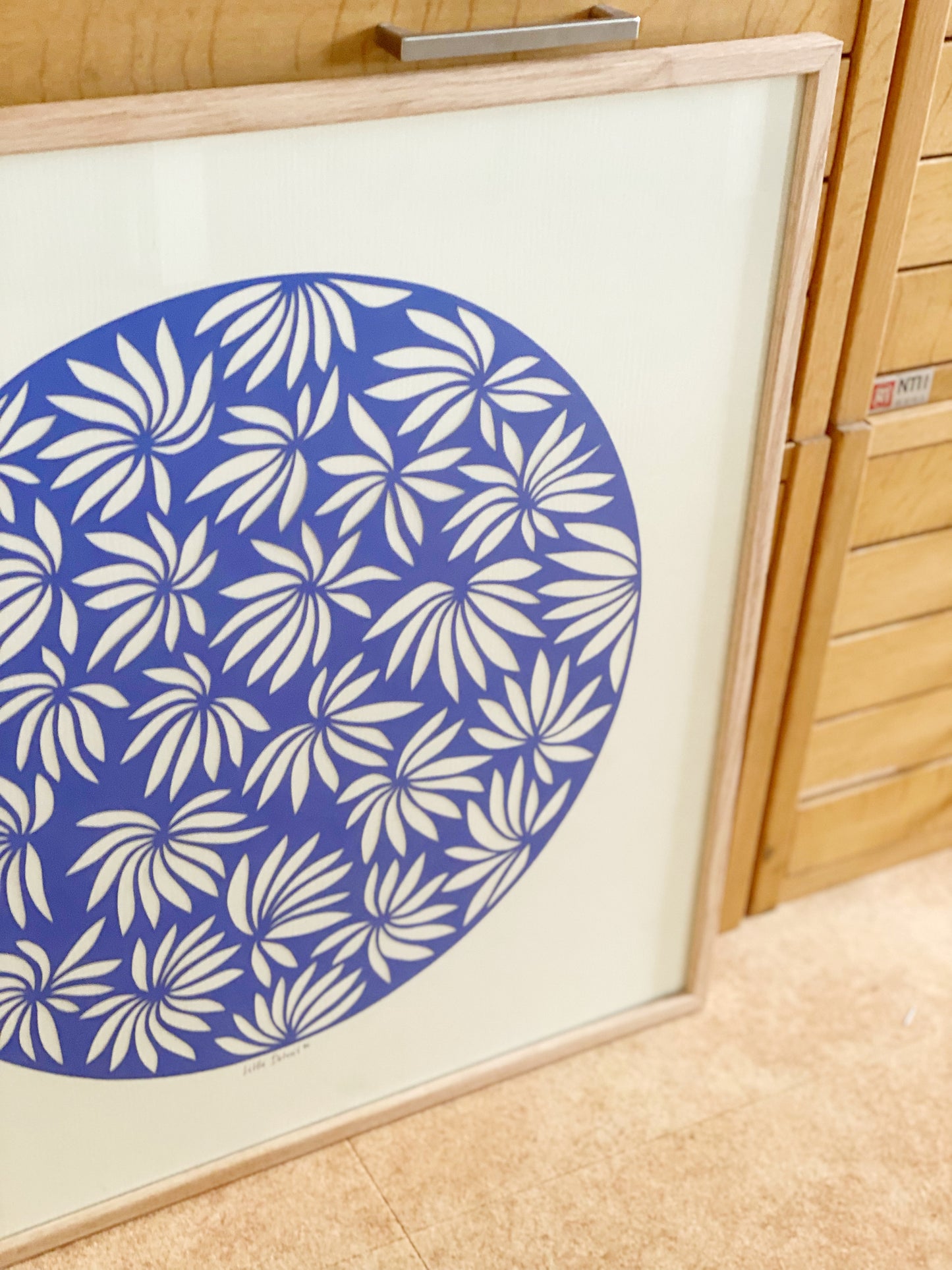 ‘Blue leaves’ 50x50