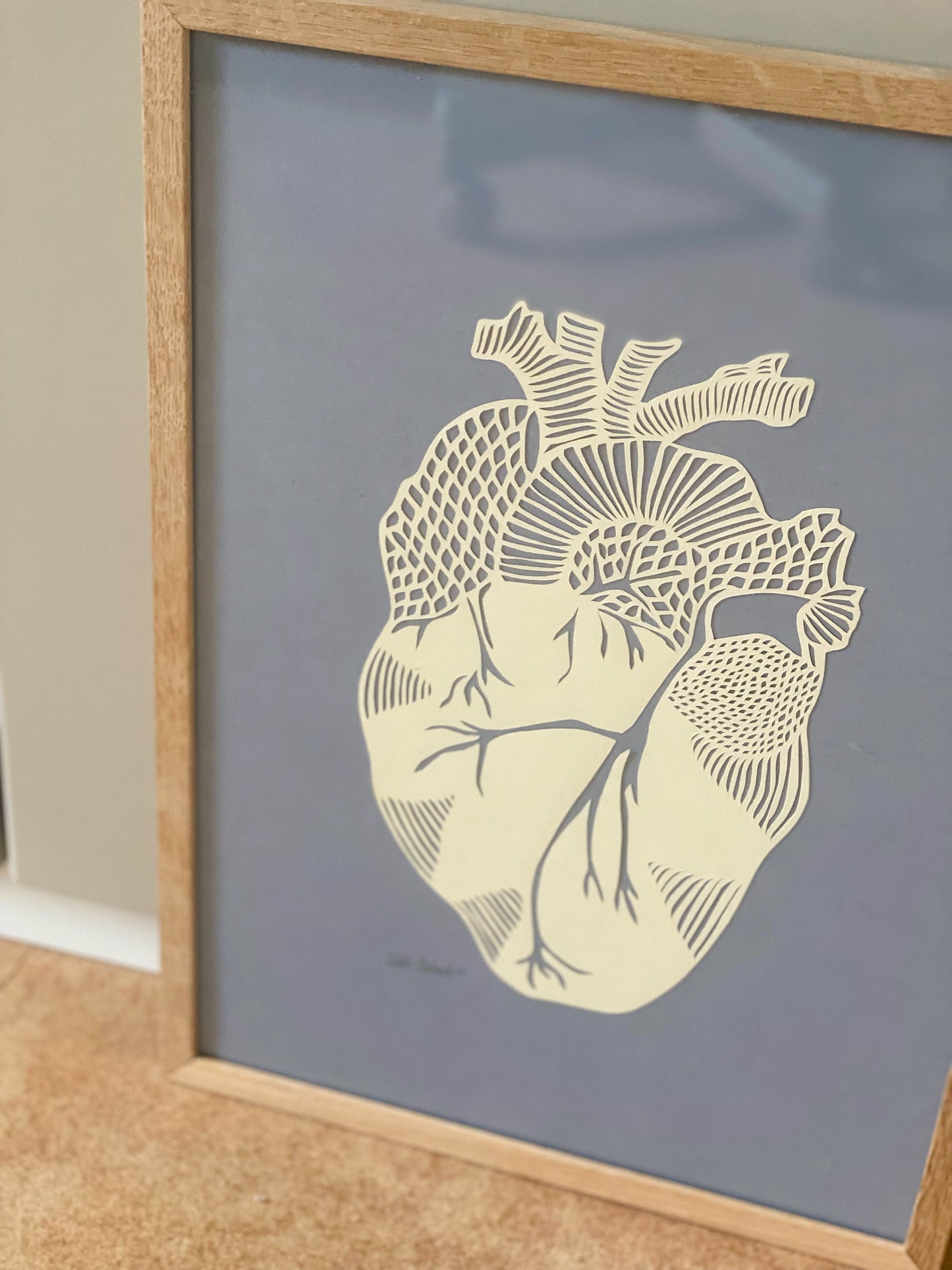 'Blue Heart' A3