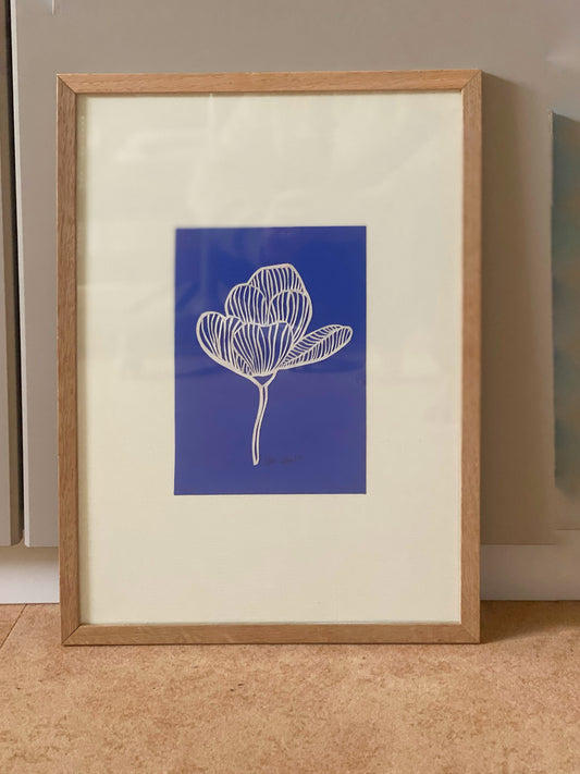 'Blue Bloom' A3