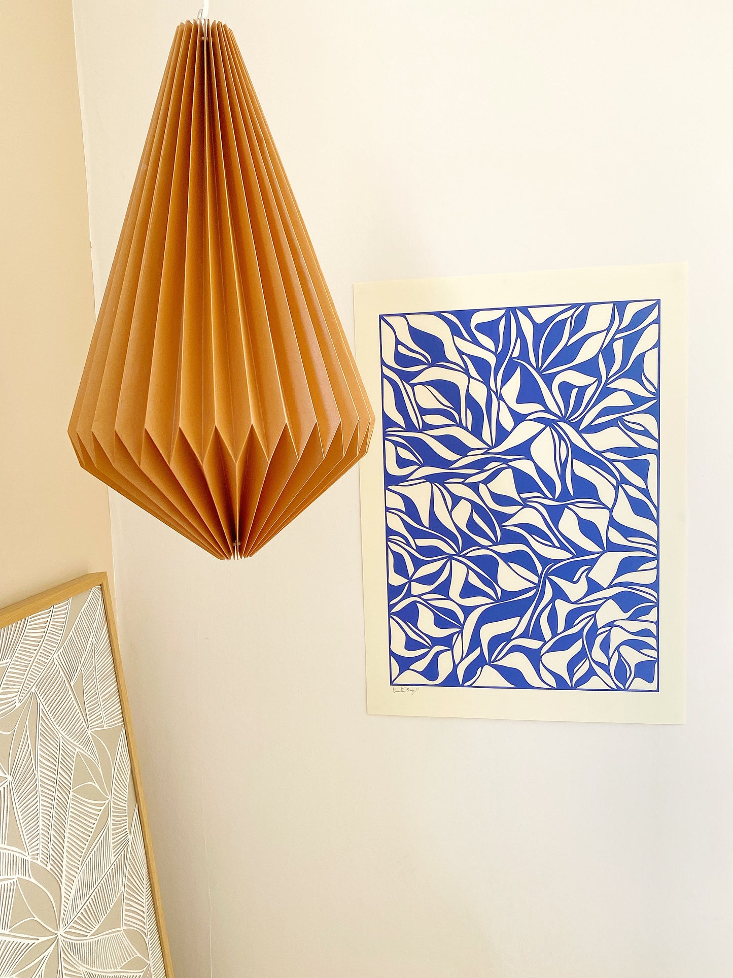 Order 50x70 papercut royal blue/cream